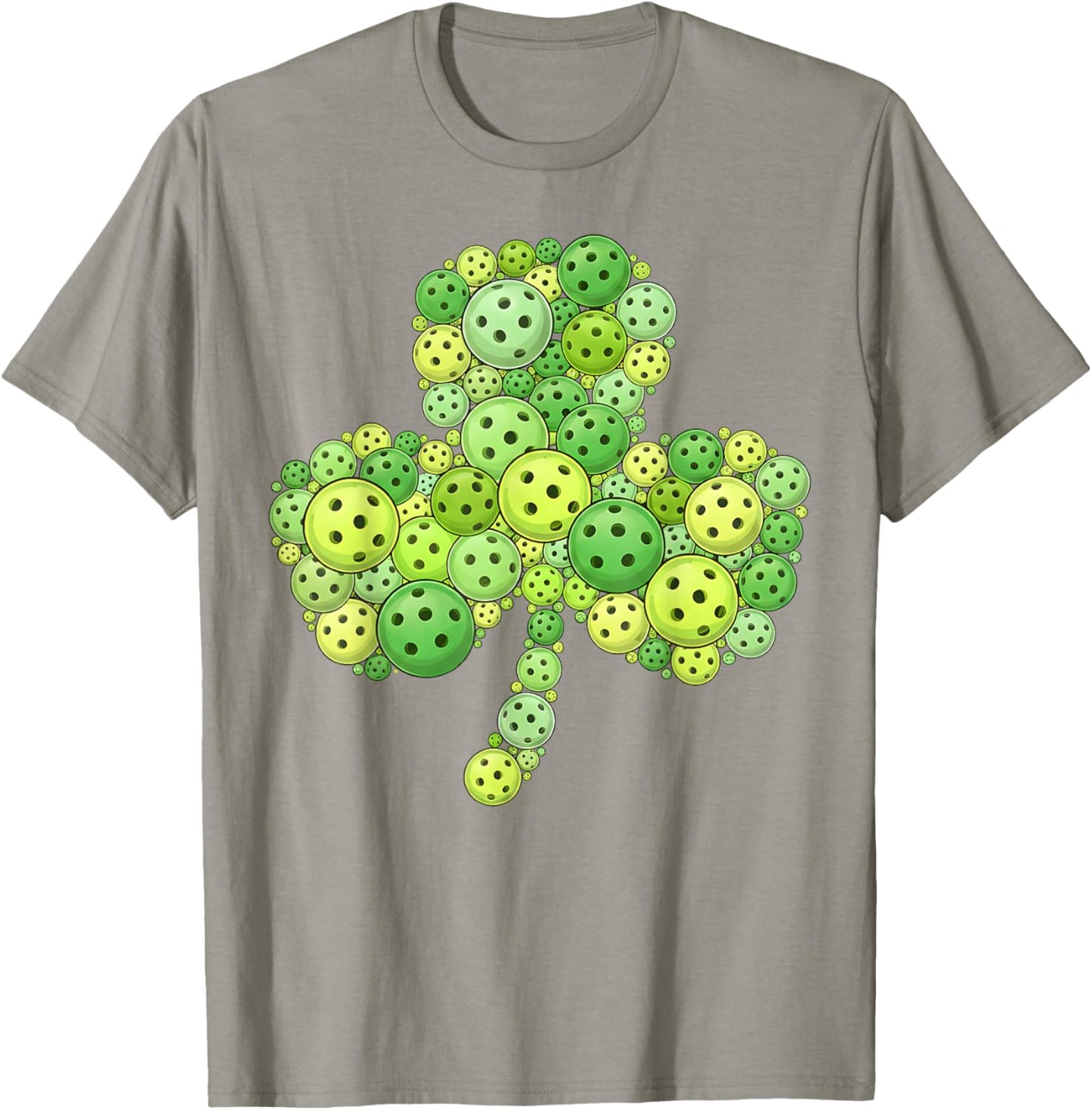 Pickleball Shamrock St Patrick’s Day Lucky Clover Irish T-Shirt - T-Shirt | Sand