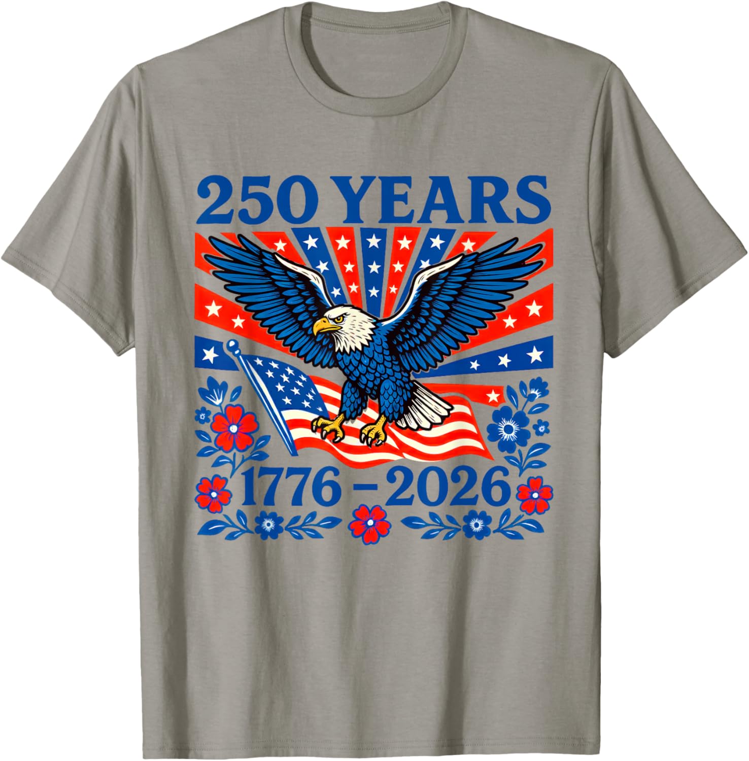 Pride in 250 Years 1776-2026 Shirt Stars Stripes 4th of July T-Shirt - T-Shirt | Sand