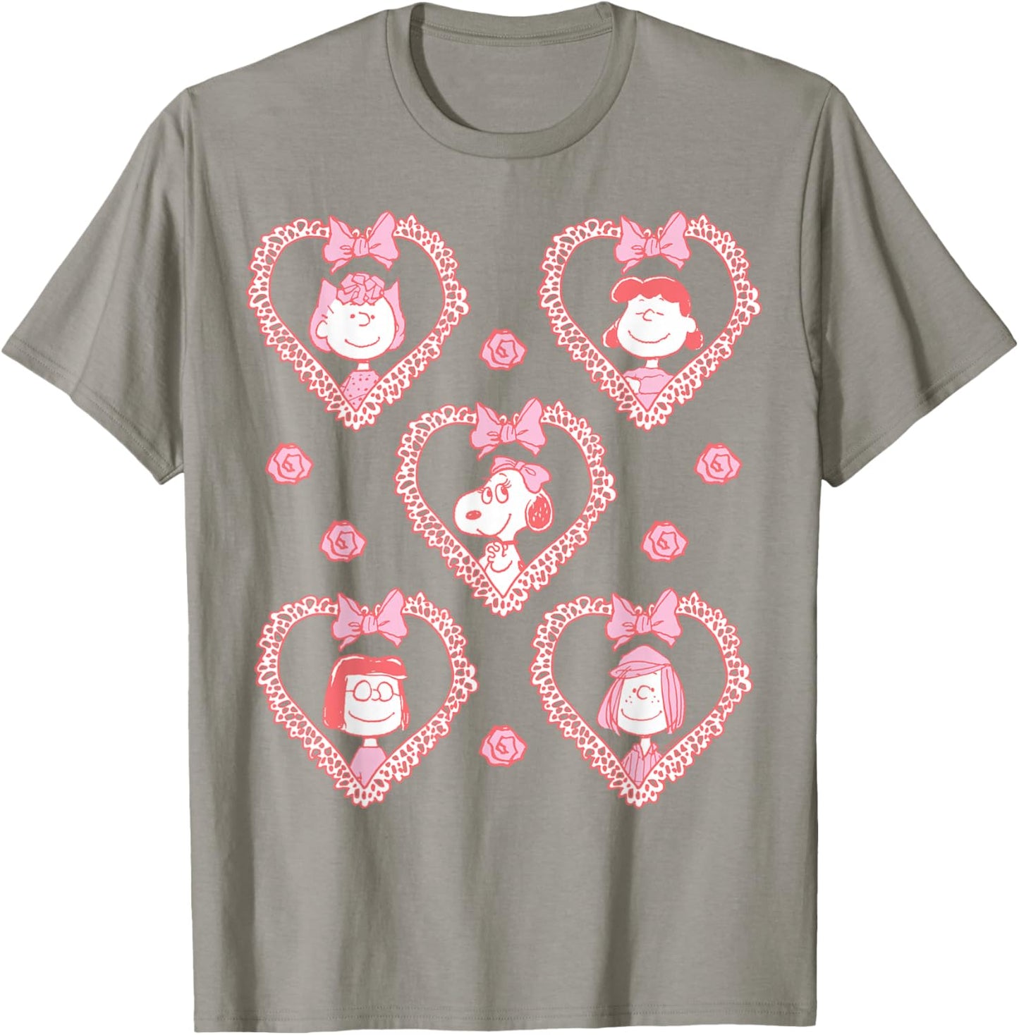 Coquette Hearts Snoopy and Friends T-Shirt - T-Shirt | Sand