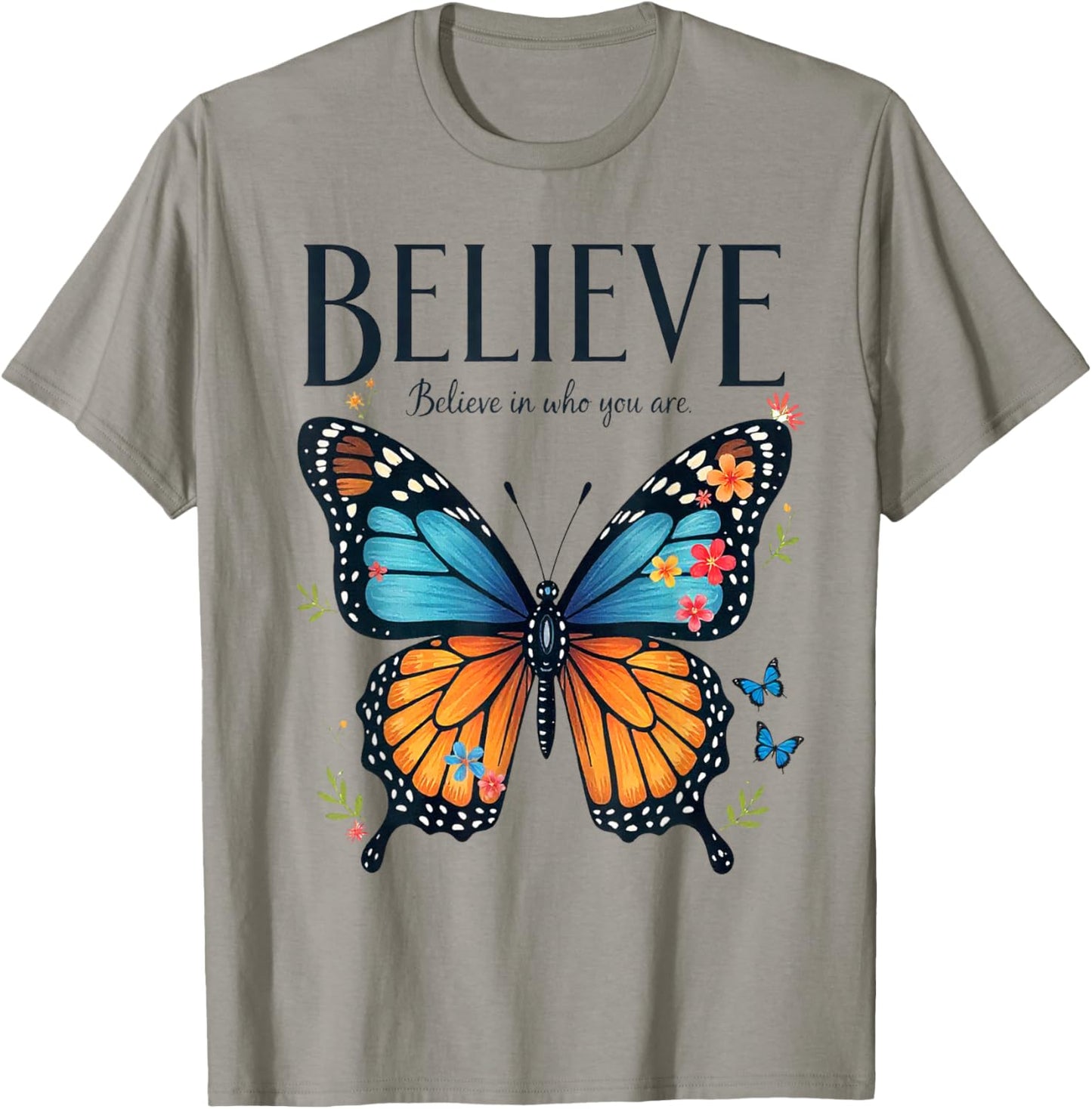 Believe in Yourself Butterfly T-Shirt - T-Shirt | Sand