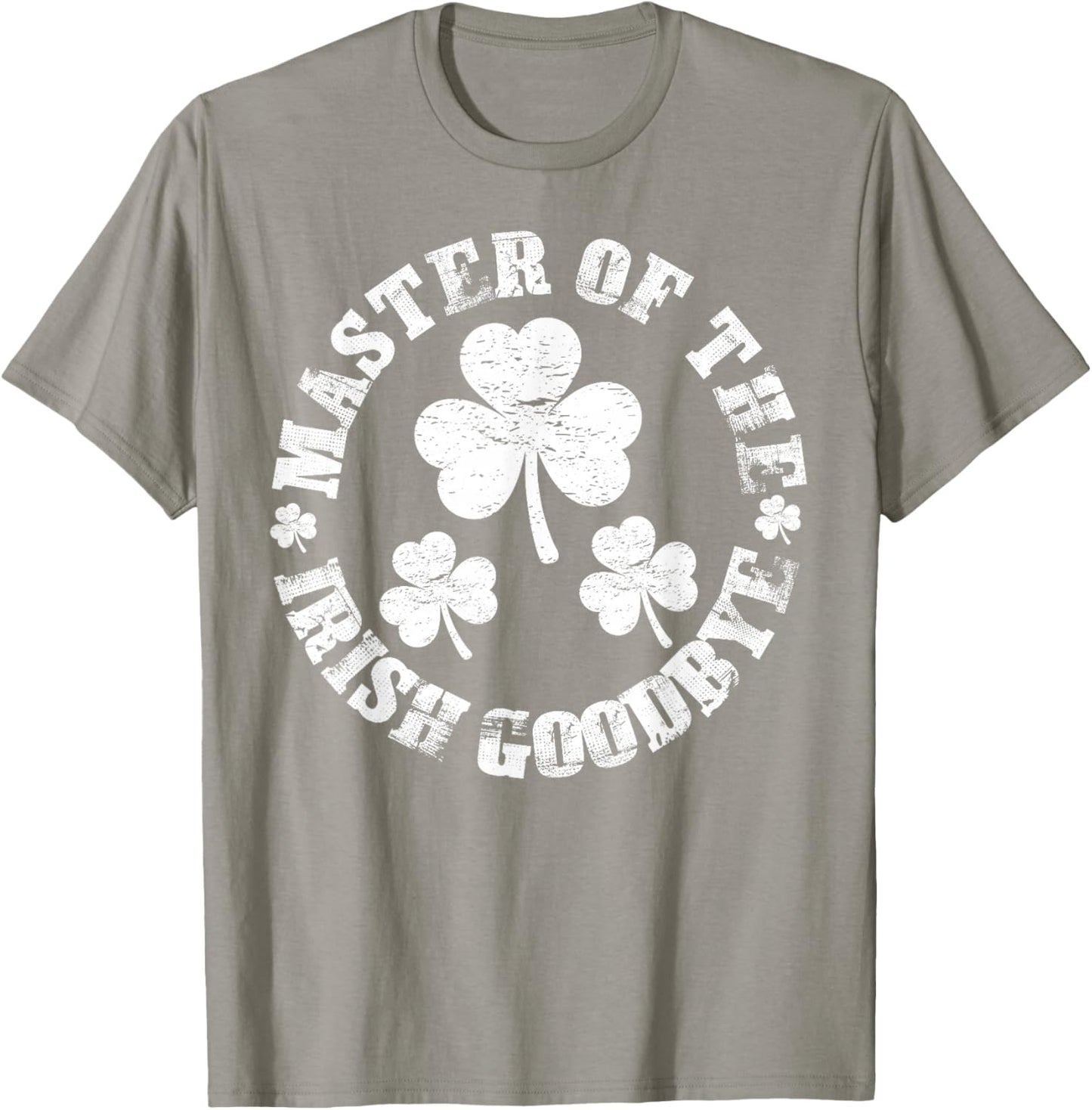 Retro Master of The Irish Goodbye Shamrock St. Patrick's T-Shirt - T-Shirt | Sand