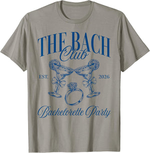 The Bach Club Est 2026 Team Bride Bachelorette Party T-Shirt - T-Shirt | Sand