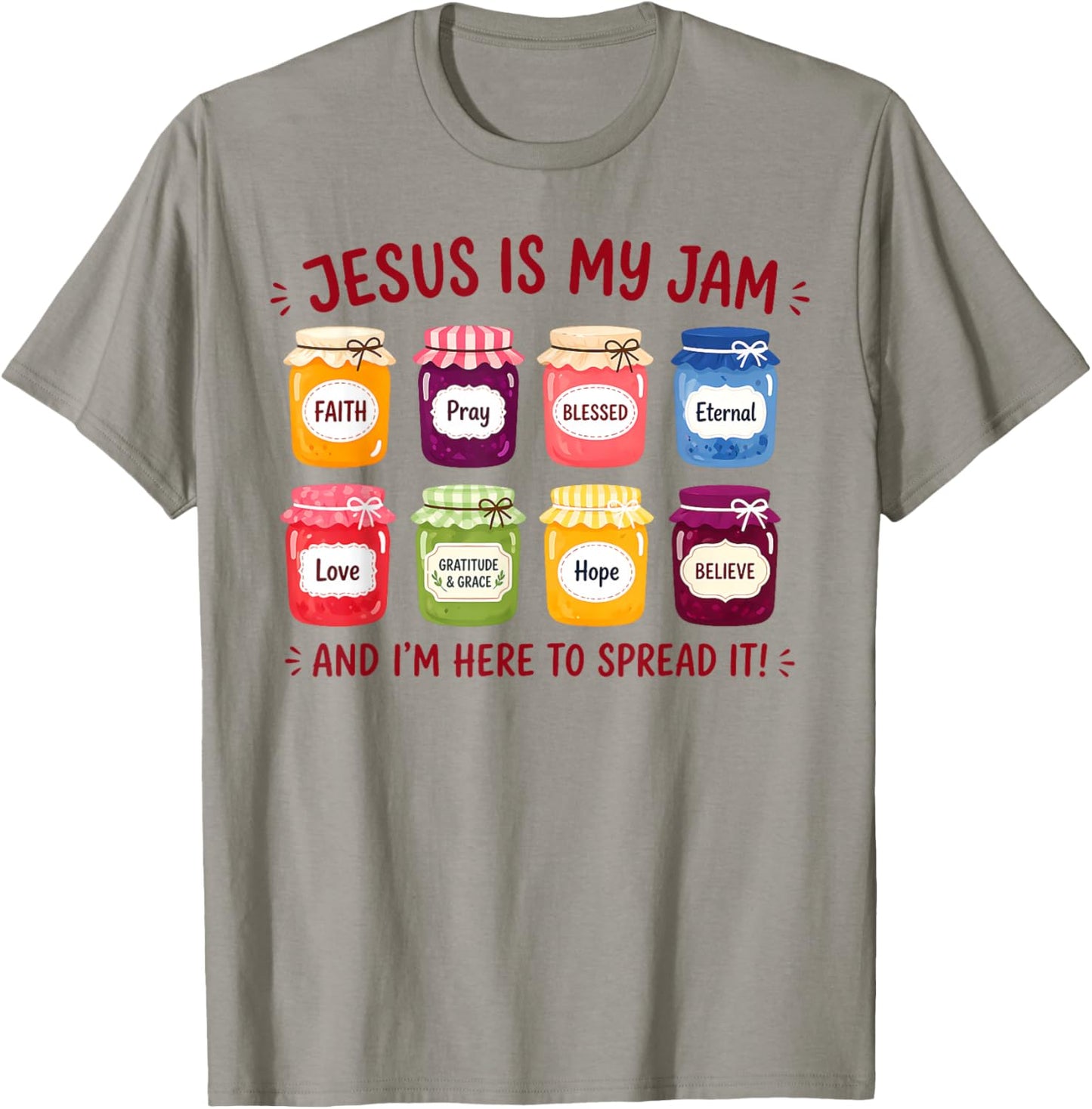 Jesus is My Jam Christian Faith Religious Bible Men Women T-Shirt - T-Shirt | Sand