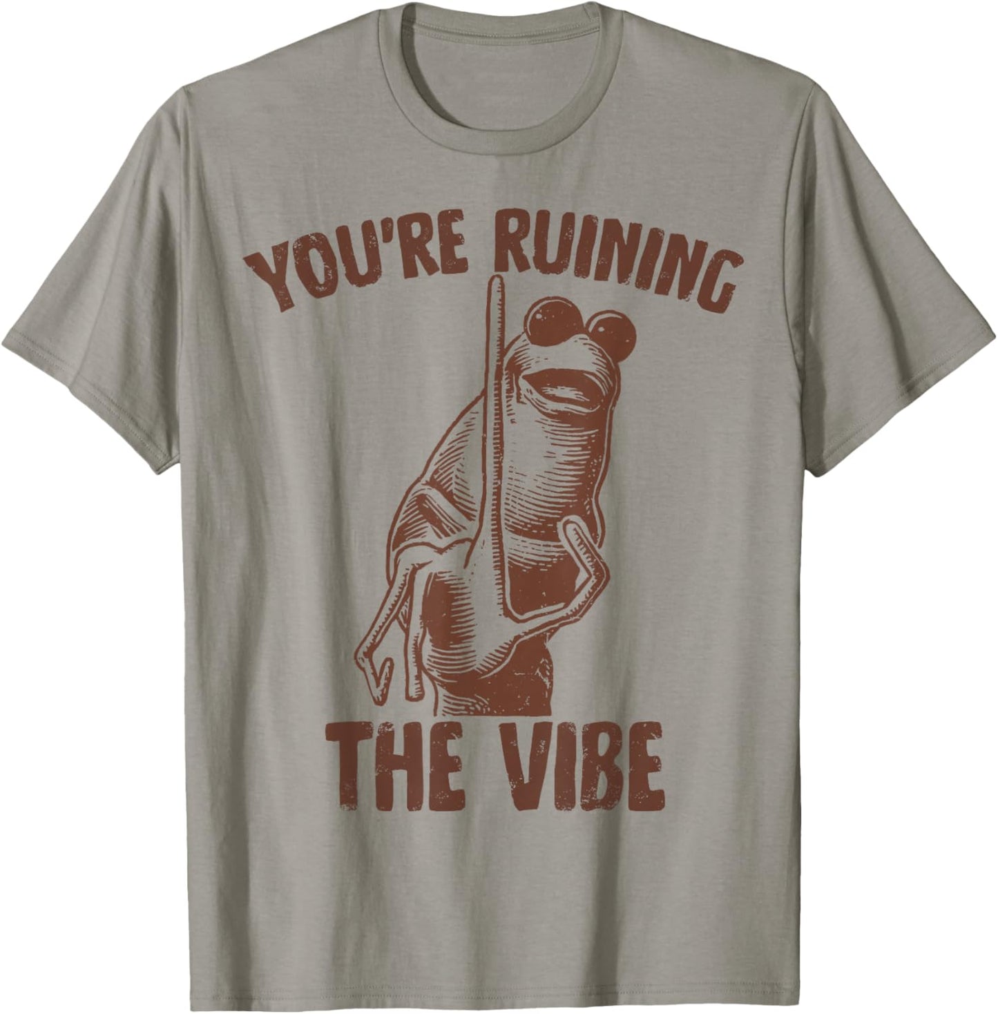 Marcus The Worm You're Ruining The Vibe T-Shirt - T-Shirt | Sand