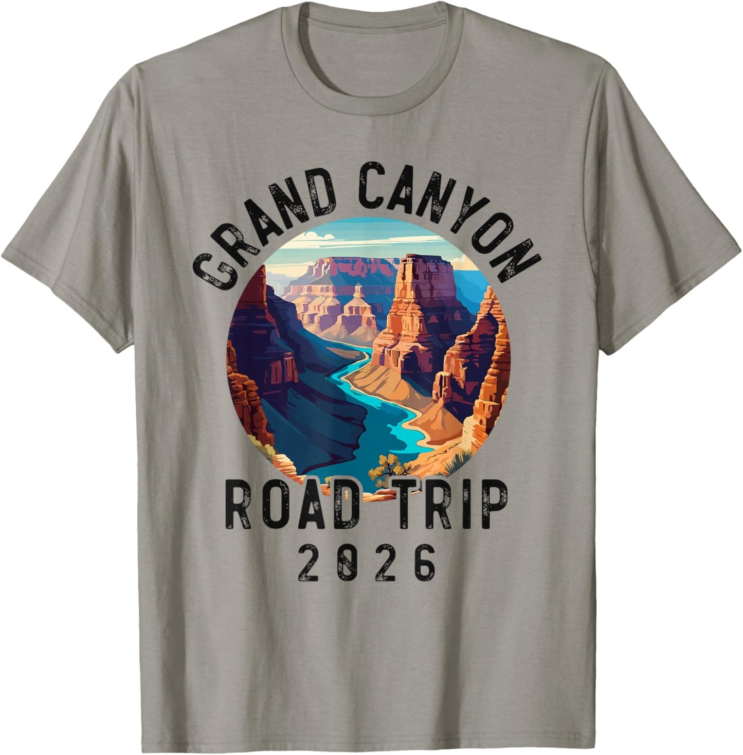 Grand Canyon National Park, Family Souvenir Road Trip 2026 T-Shirt - T-Shirt | Sand