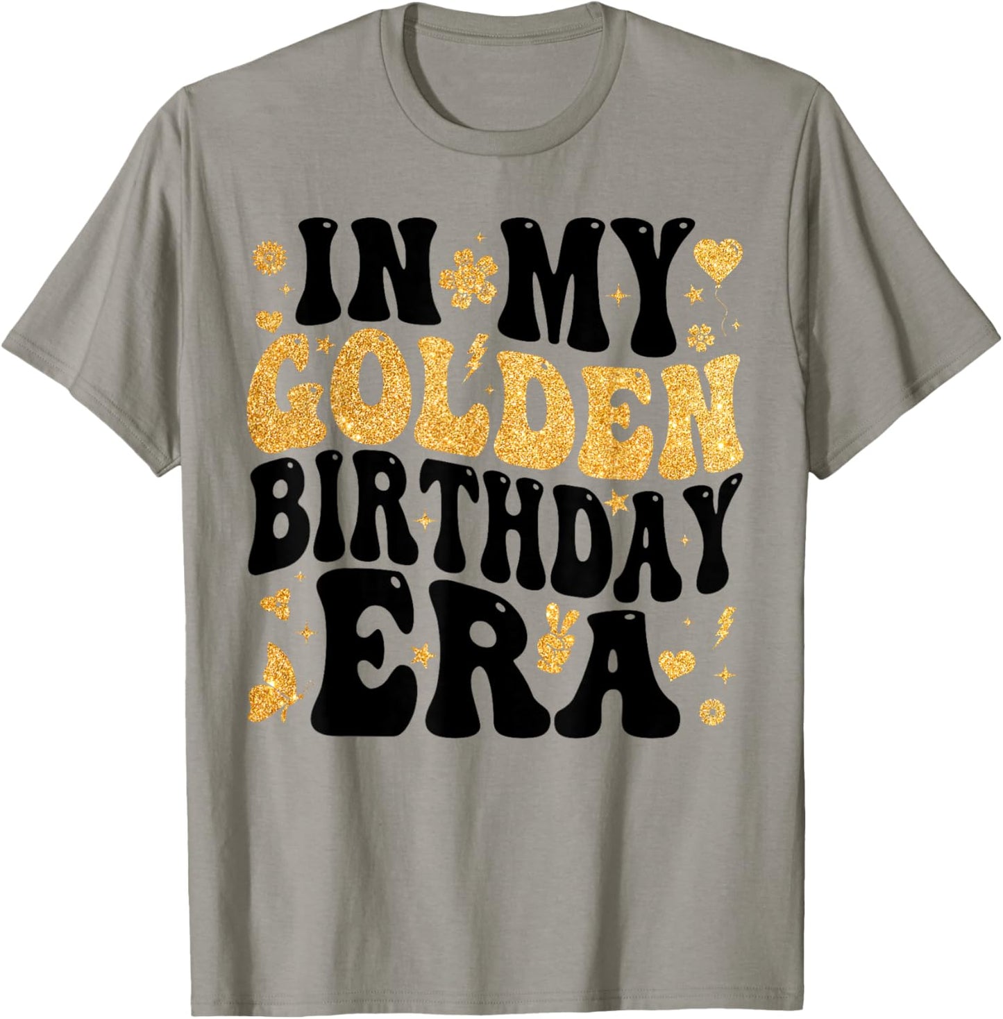 in My Golden Birthday Era Girl Women Men Kids Groovy T-Shirt - T-Shirt | Sand