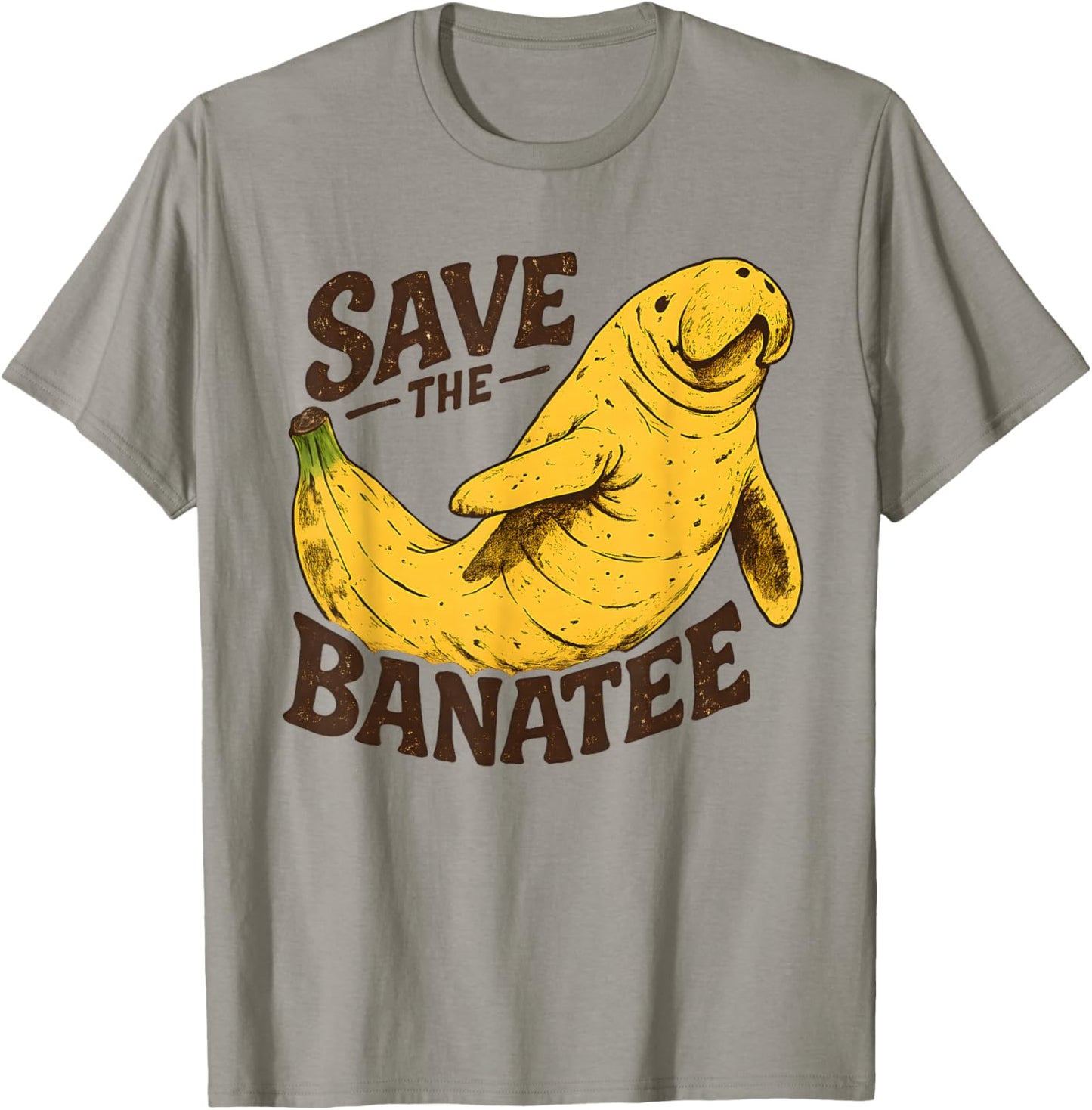 Save The Manatees Shirt Manatee Banatee Floaty Potato T-Shirt - T-Shirt | Sand