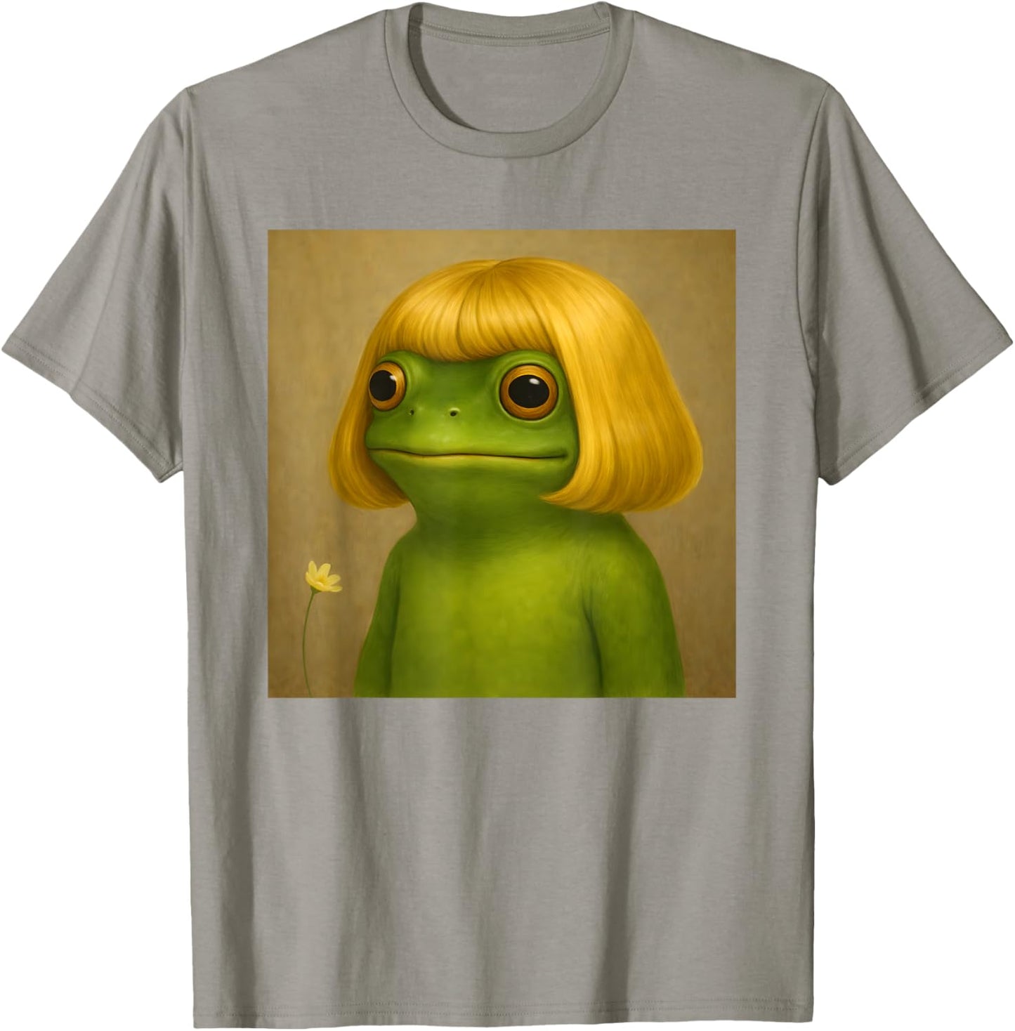 Funny Frog Bob Haircut Meme Women Kids T-Shirt - T-Shirt | Sand