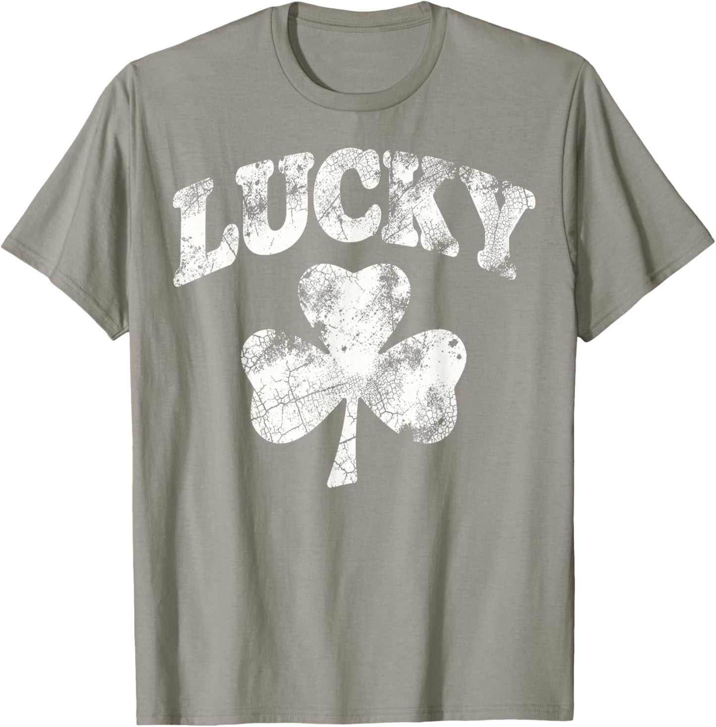 Vintage St.Patrick’s Day Shenanigans Lucky Shamrock T-Shirt - T-Shirt | Sand