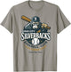 Sioux City Silverbacks Retro Minor League Baseball T-Shirt - T-Shirt | Sand