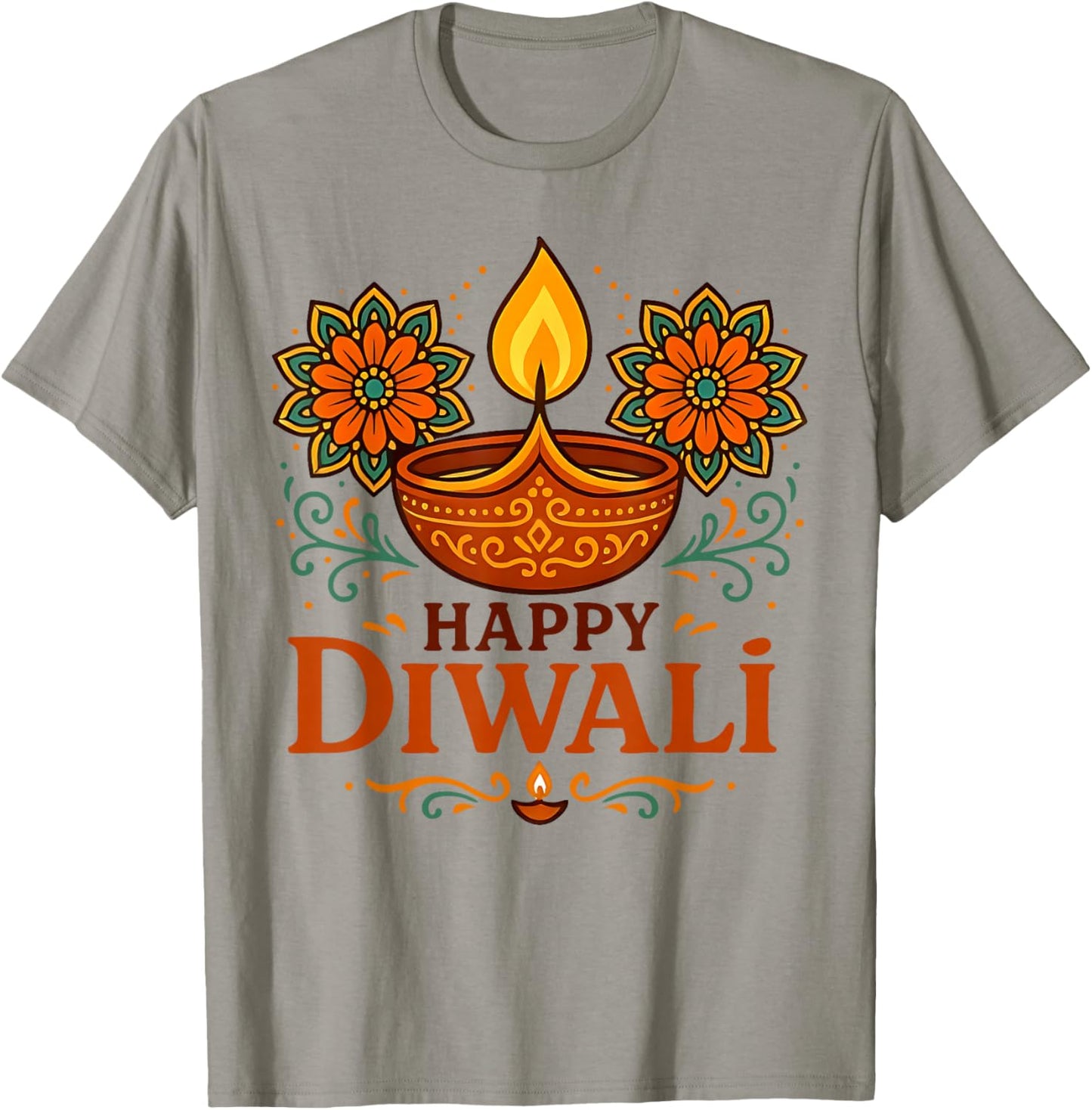 Happy Diwali Festival of Lights Indian Adults Kids Toddlers T-Shirt - T-Shirt | Sand