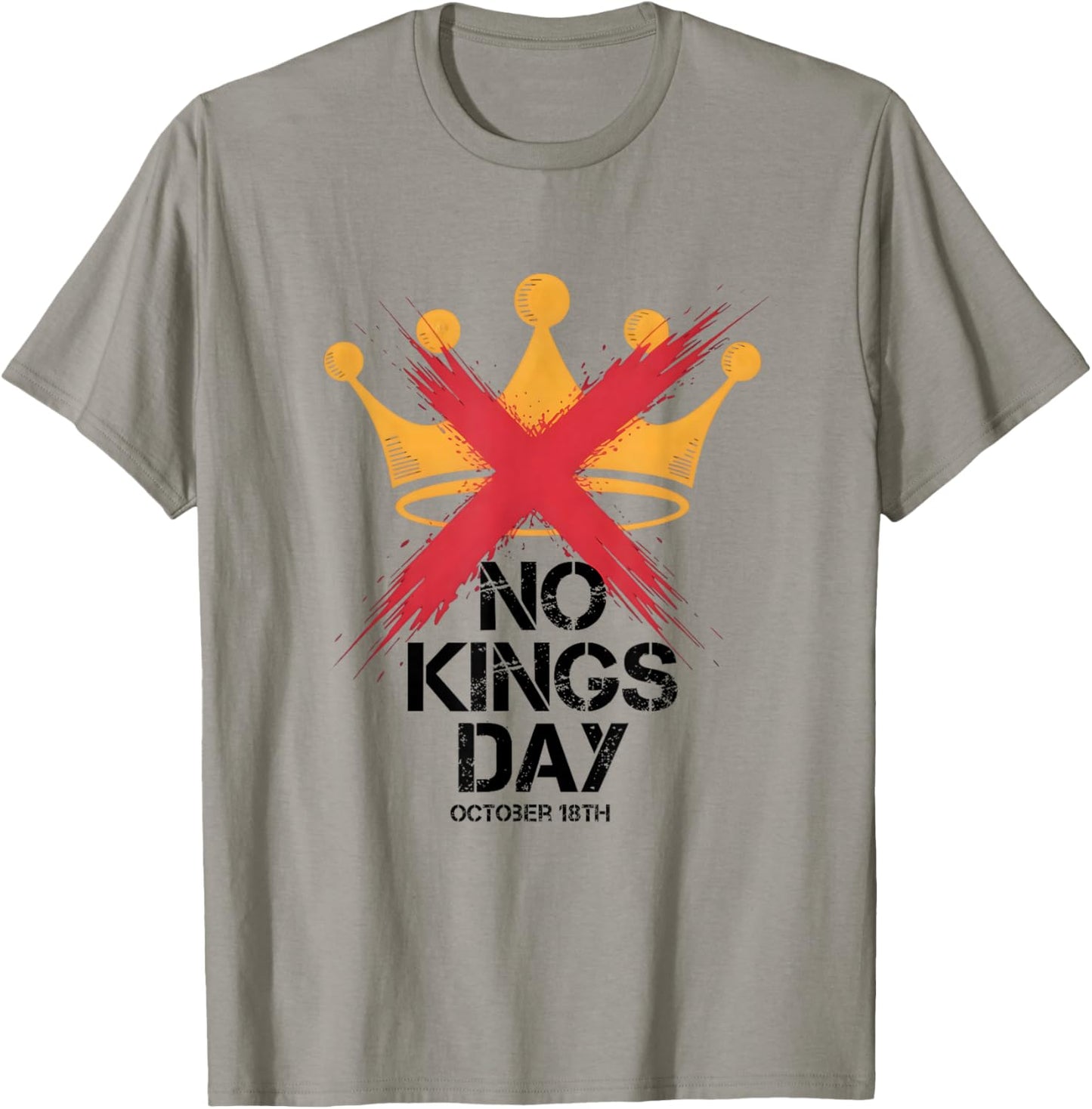No Kings Day October 18th T-Shirt - T-Shirt | Sand