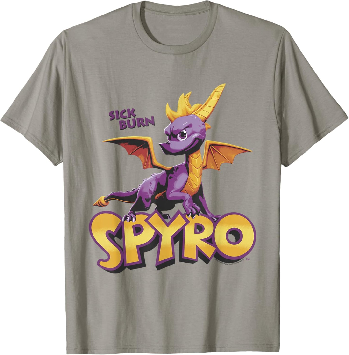 Sick Burn Vintage Purple Dragon with Logo Video Game T-Shirt - T-Shirt | Sand