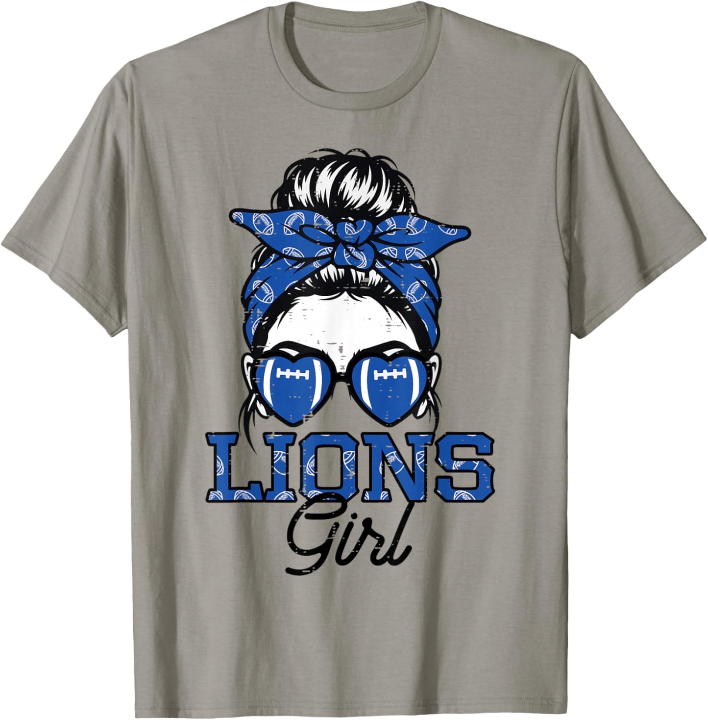 Lion Girl Sunglasses Women Kids Boys Girls Youth Men Teen T-Shirt - T-Shirt | Sand