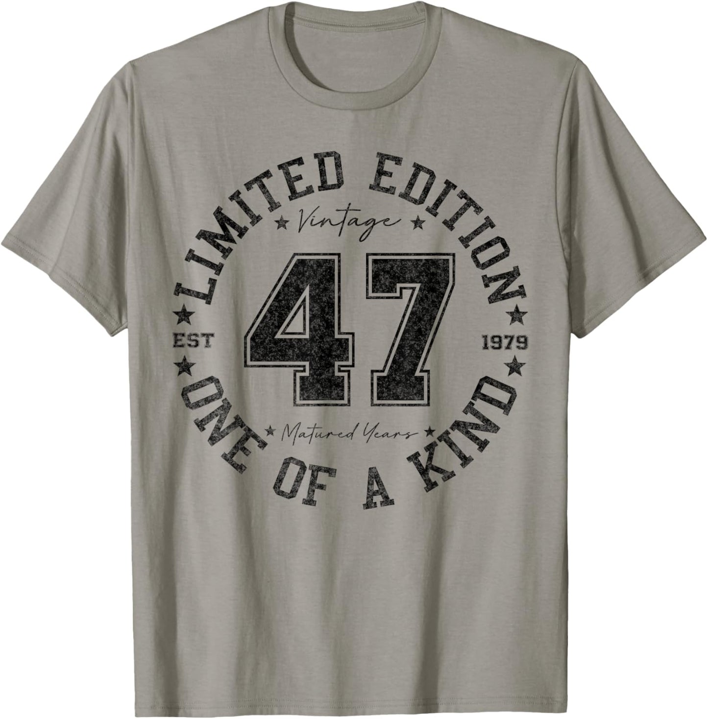 47 Year Old Gifts Vintage 1979 Limited Edition 47th Birthday T-Shirt - T-Shirt | Sand
