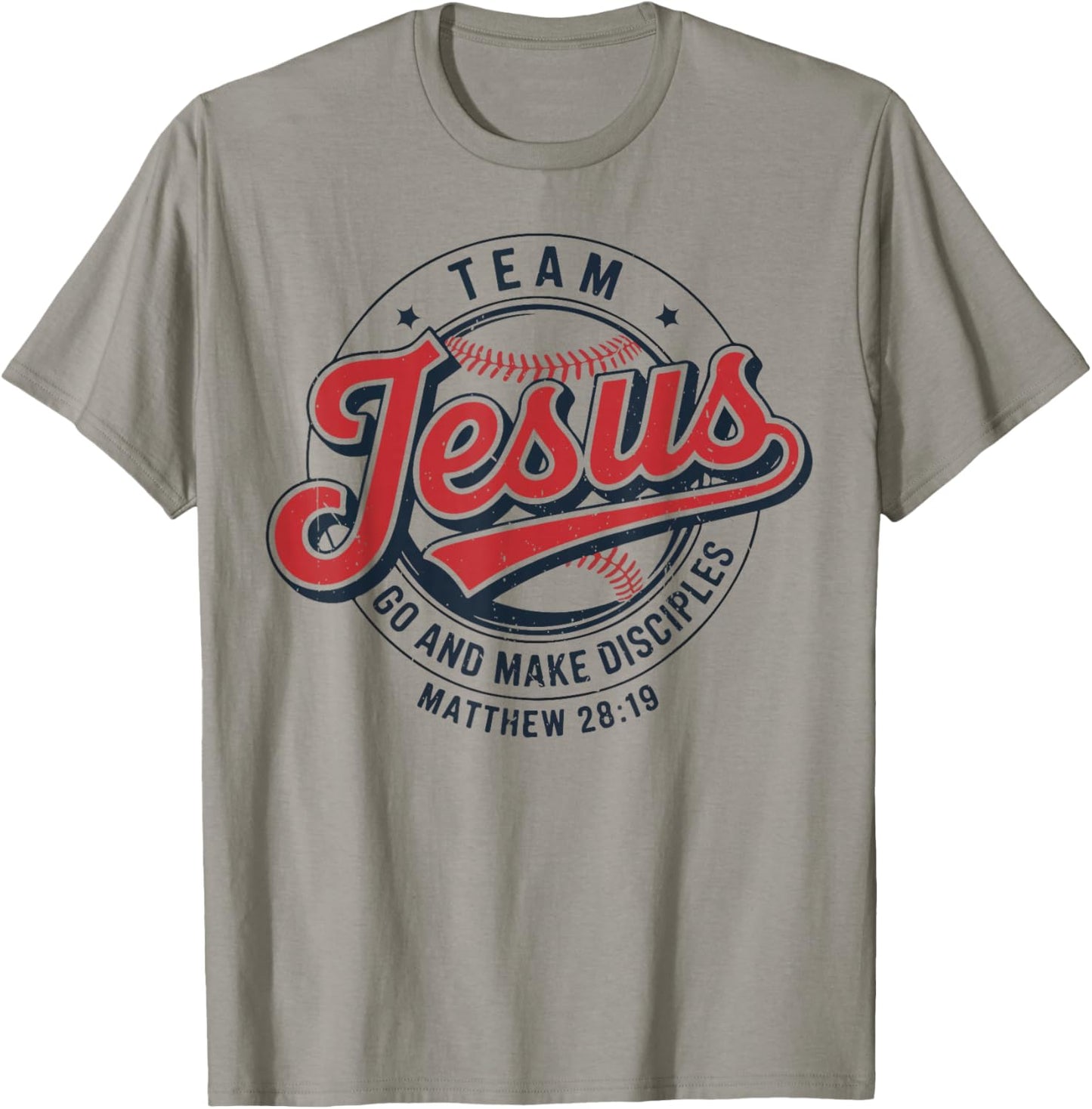 Toddler Team Jesus Baseball Christian Youth Boy Religious T-Shirt - T-Shirt | Sand