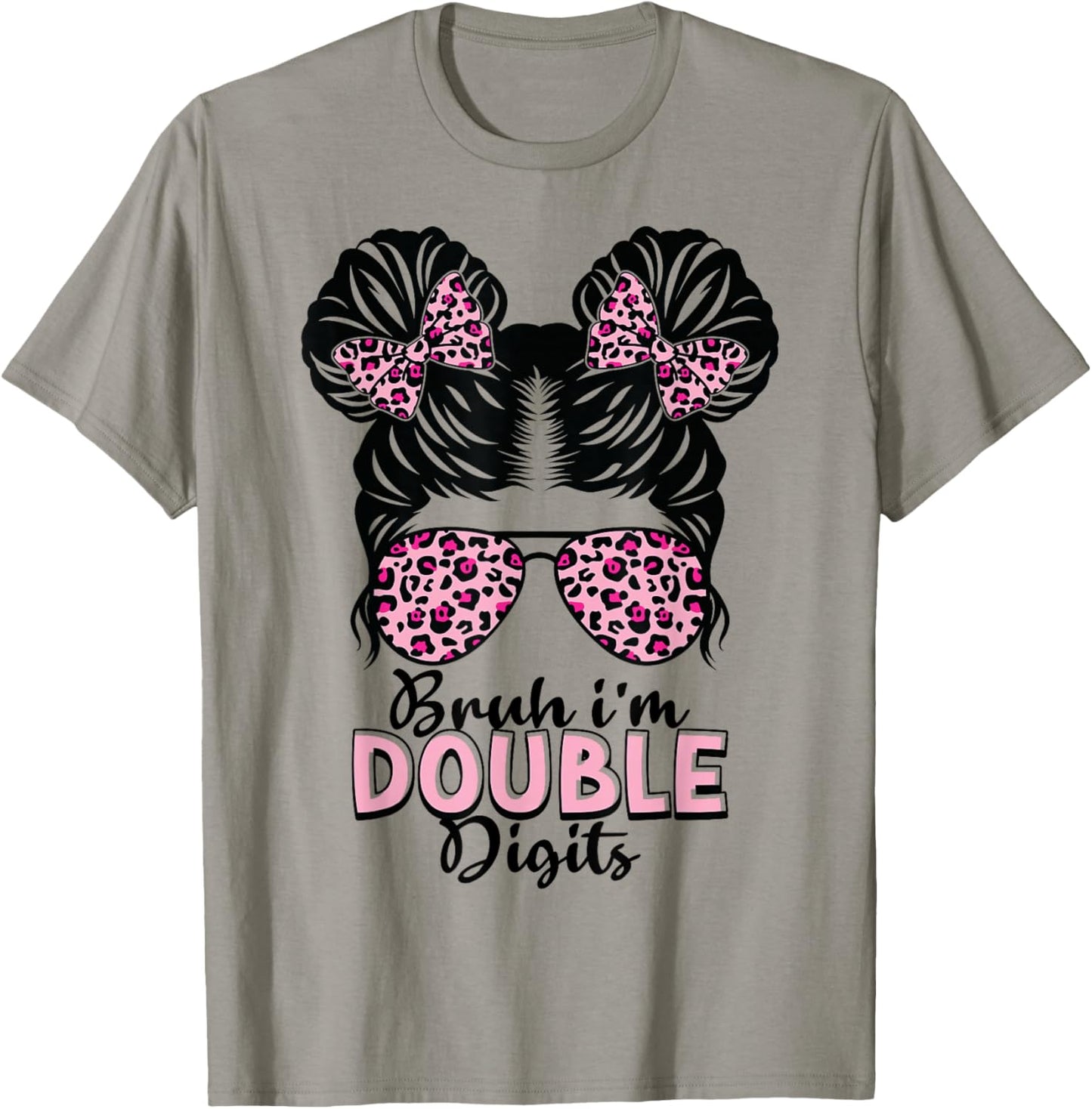 10 Years Old Birthday Bruh I'm Double Digits 10th Birthday T-Shirt - T-Shirt | Sand