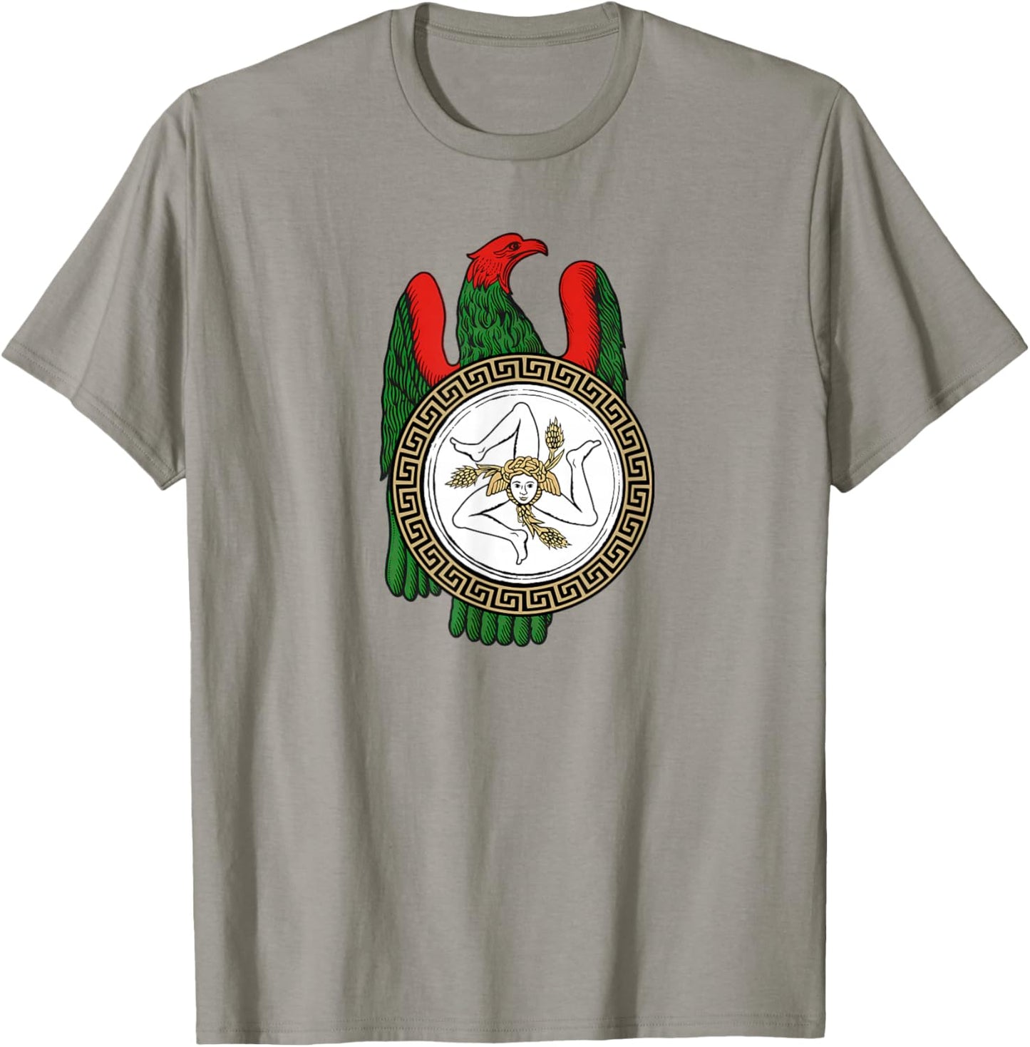 Scopa Denari Ace of Coins Sicilian Italian Playing Card Game T-Shirt - T-Shirt | Sand