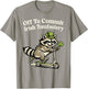 Off to Commit Irish Tomfoolery Funny St Patricks Day Raccoon T-Shirt - T-Shirt | Sand