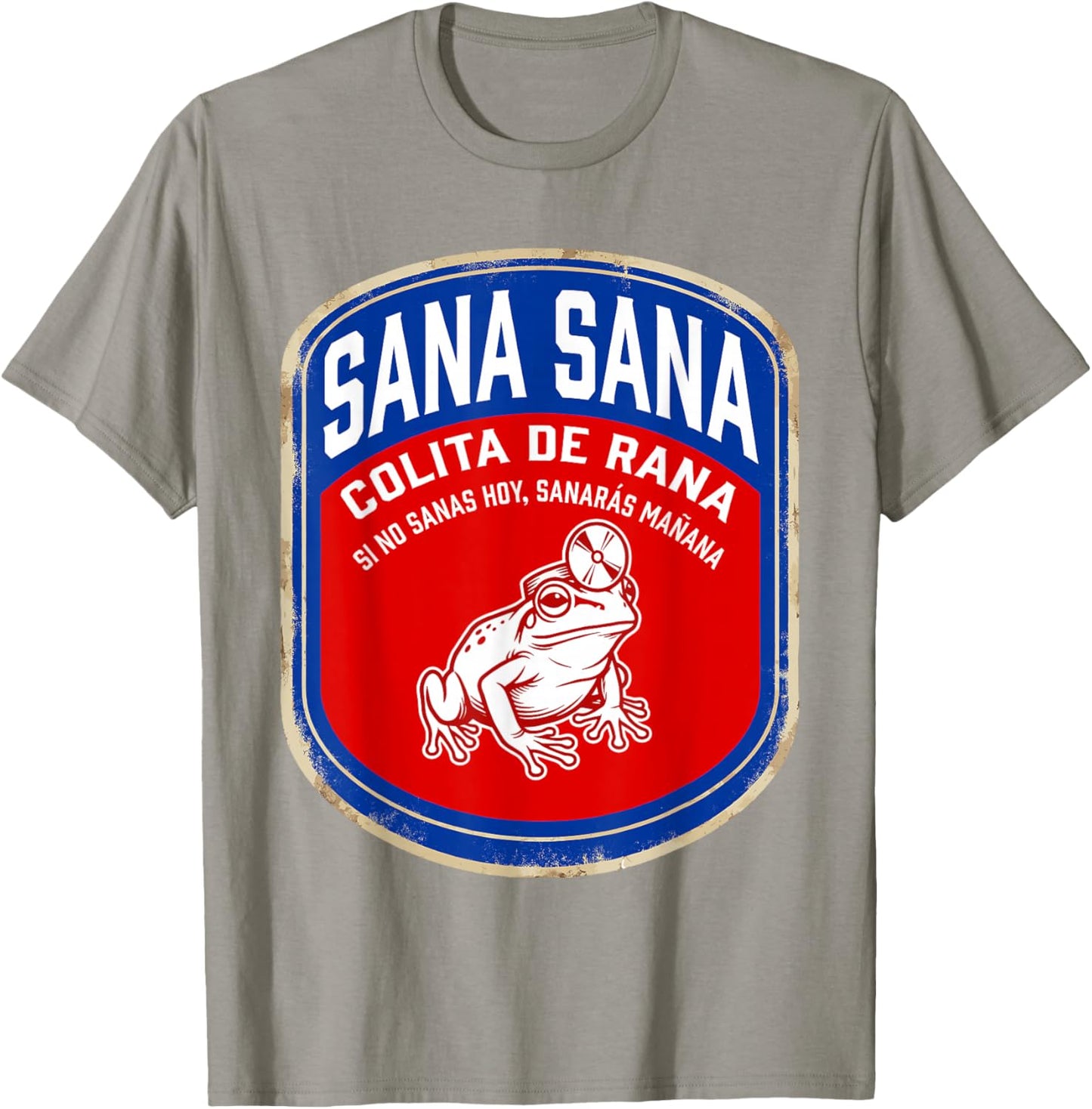 Sana Sana Colita De Rana Funny Vintage Nurse Coqui Frog T-Shirt - T-Shirt | Sand