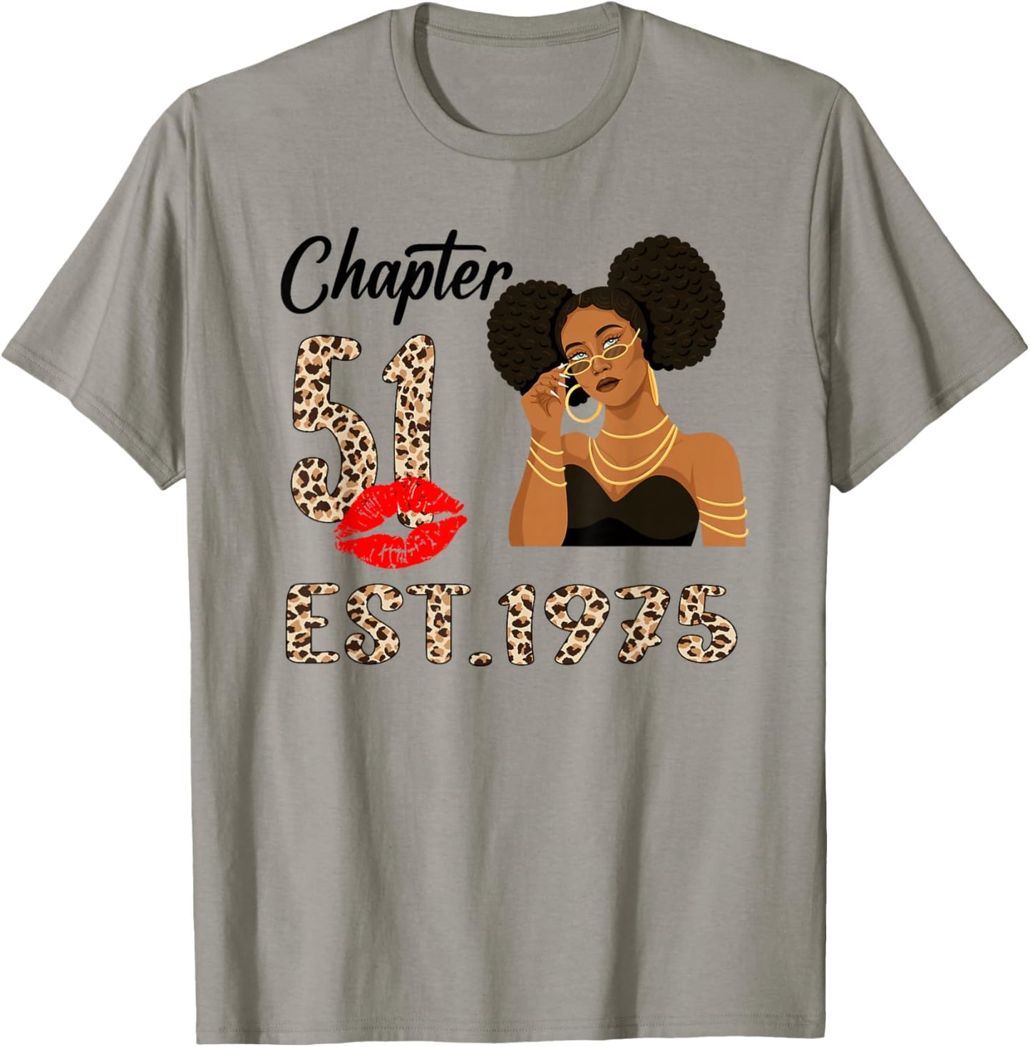 Chapter 51 Est 1975 51 Year Old Birthday Women Party T-Shirt - T-Shirt | Sand