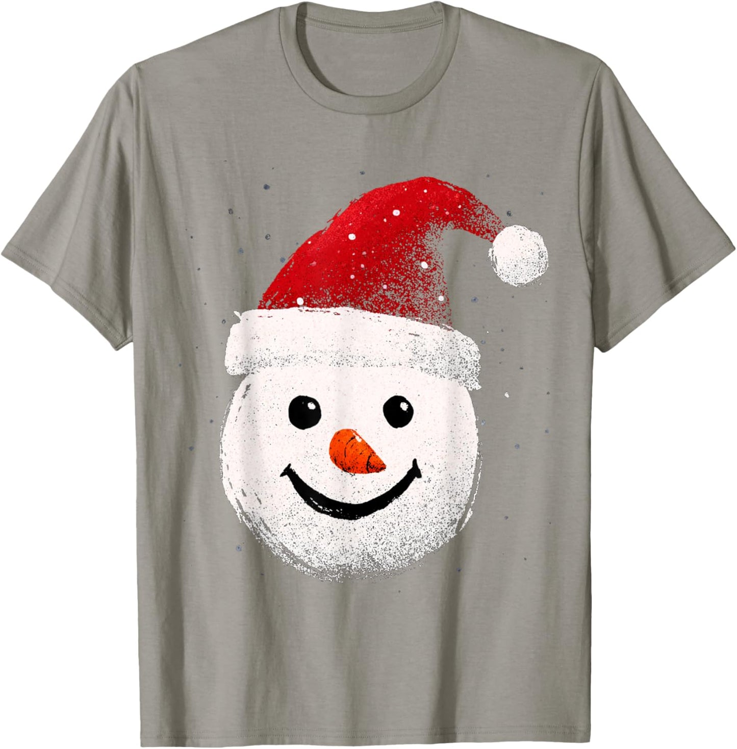 Snowman Christmas White T-Shirt - T-Shirt | Sand