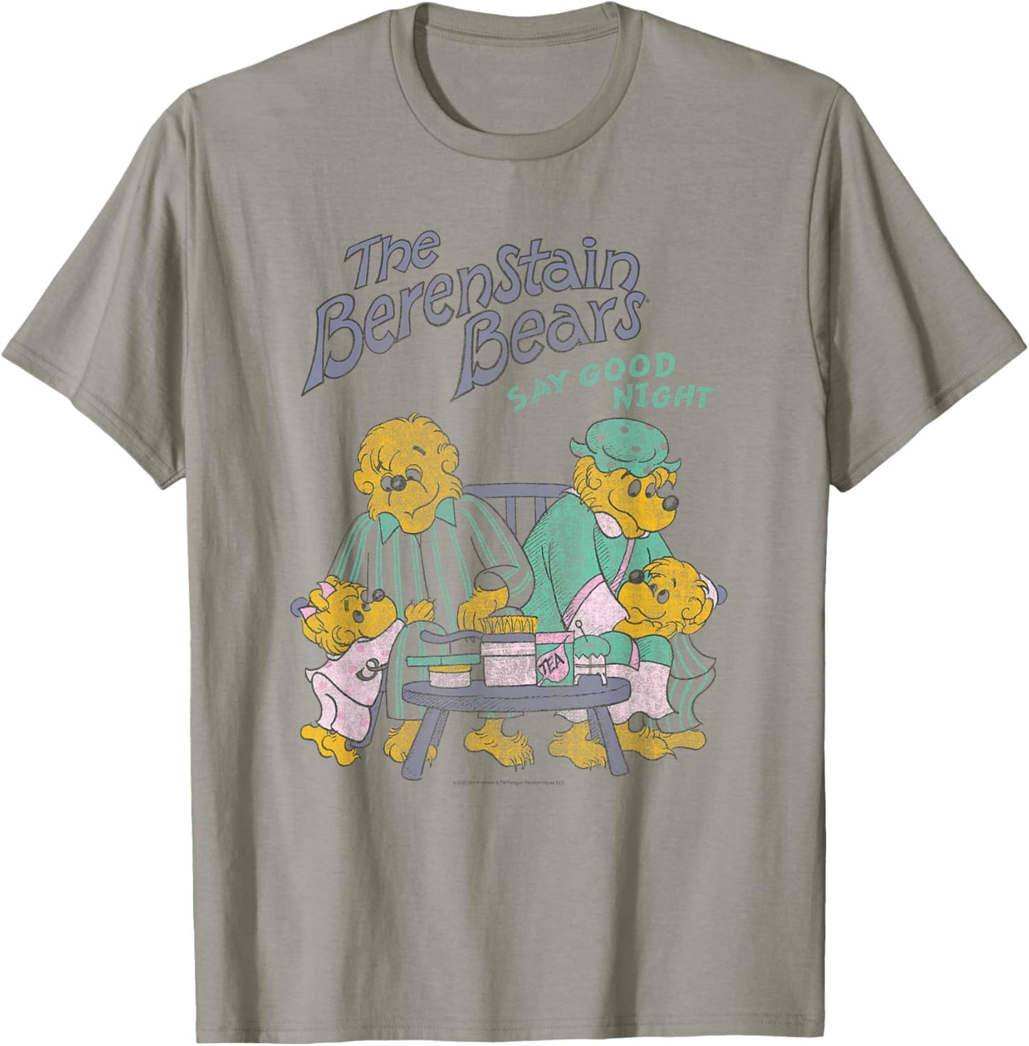 The Berenstain Bears Say Good Night Family Vintage Book T-Shirt - T-Shirt | Sand