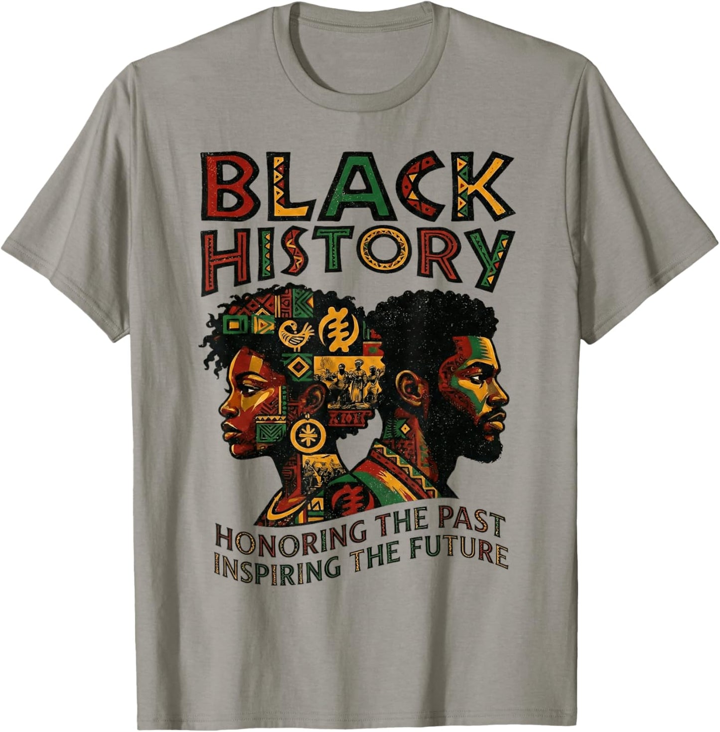 African Roots Black Leaders Black History Month Men Women T-Shirt - T-Shirt | Sand