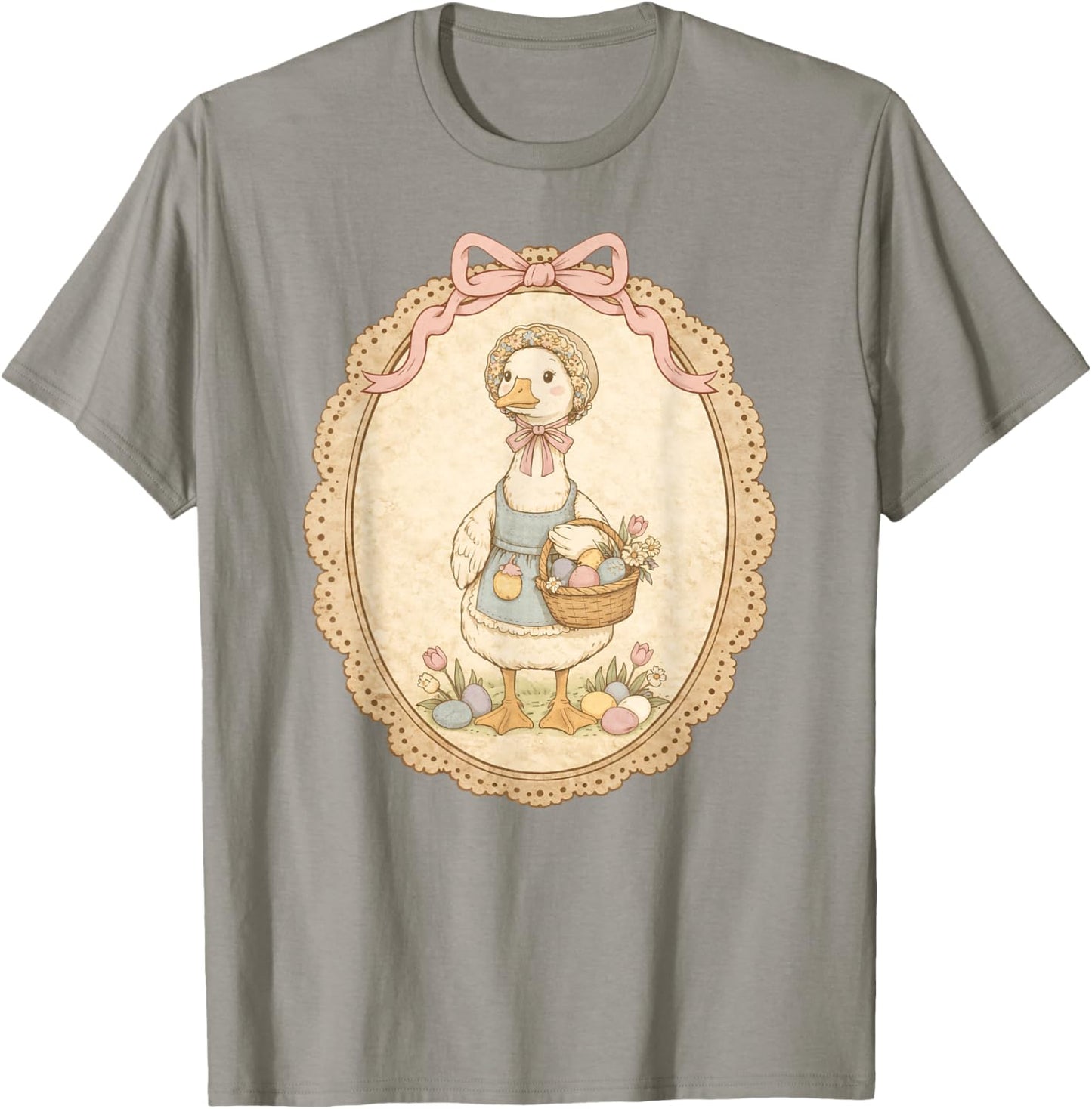Spring Season Mama Goose for Mom Women Grandma Easter Day T-Shirt - T-Shirt | Sand