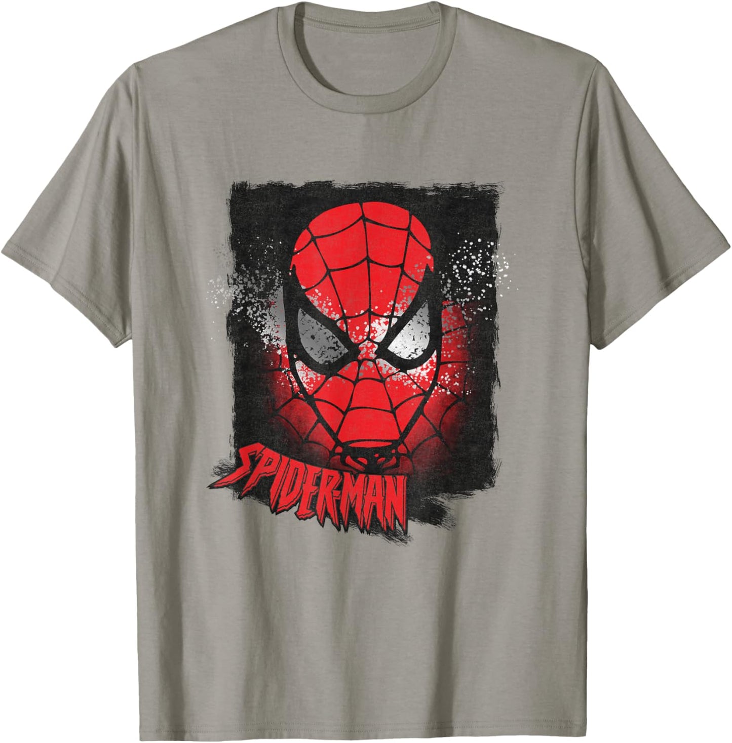 Marvel Spider-Man Comics Splatter Face T-Shirt - T-Shirt | Sand