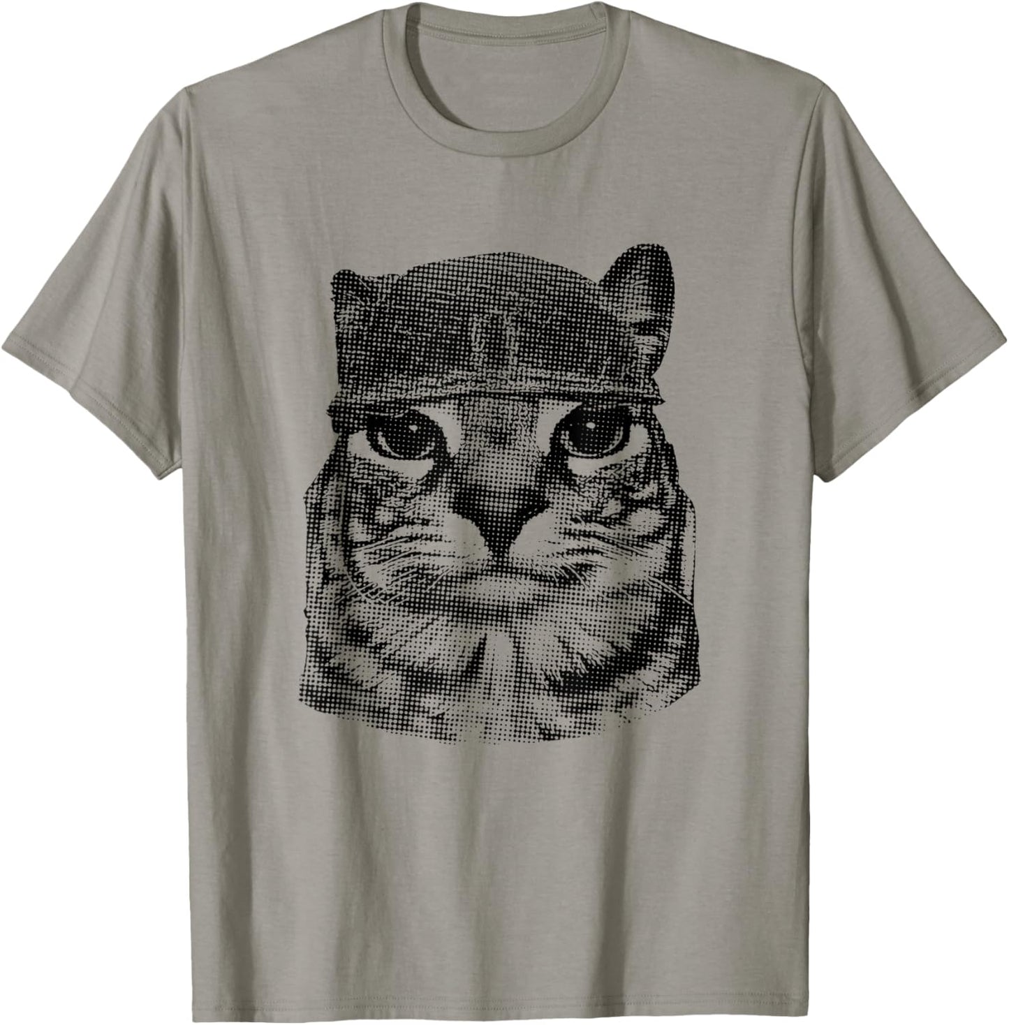 Y2k Kitty Meme Funny Silly Staring Cat Meme Women Men Kids T-Shirt - T-Shirt | Sand