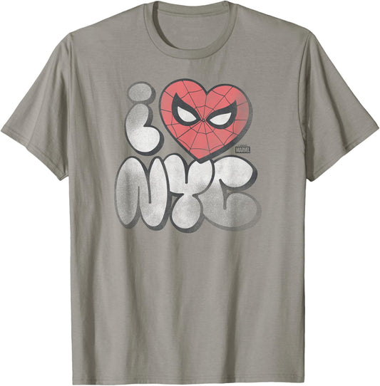 Spider-Man - I Love NYC - Tonal Washed T-Shirt - T-Shirt | Sand