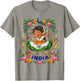 Dabbing India Girl Flag Dress Lotus Flowers Pride Heritage T-Shirt - T-Shirt | Sand