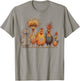 Crazy Chicken Squad Funny Messy Hair Farm Birds Cartoon T-Shirt - T-Shirt | Sand