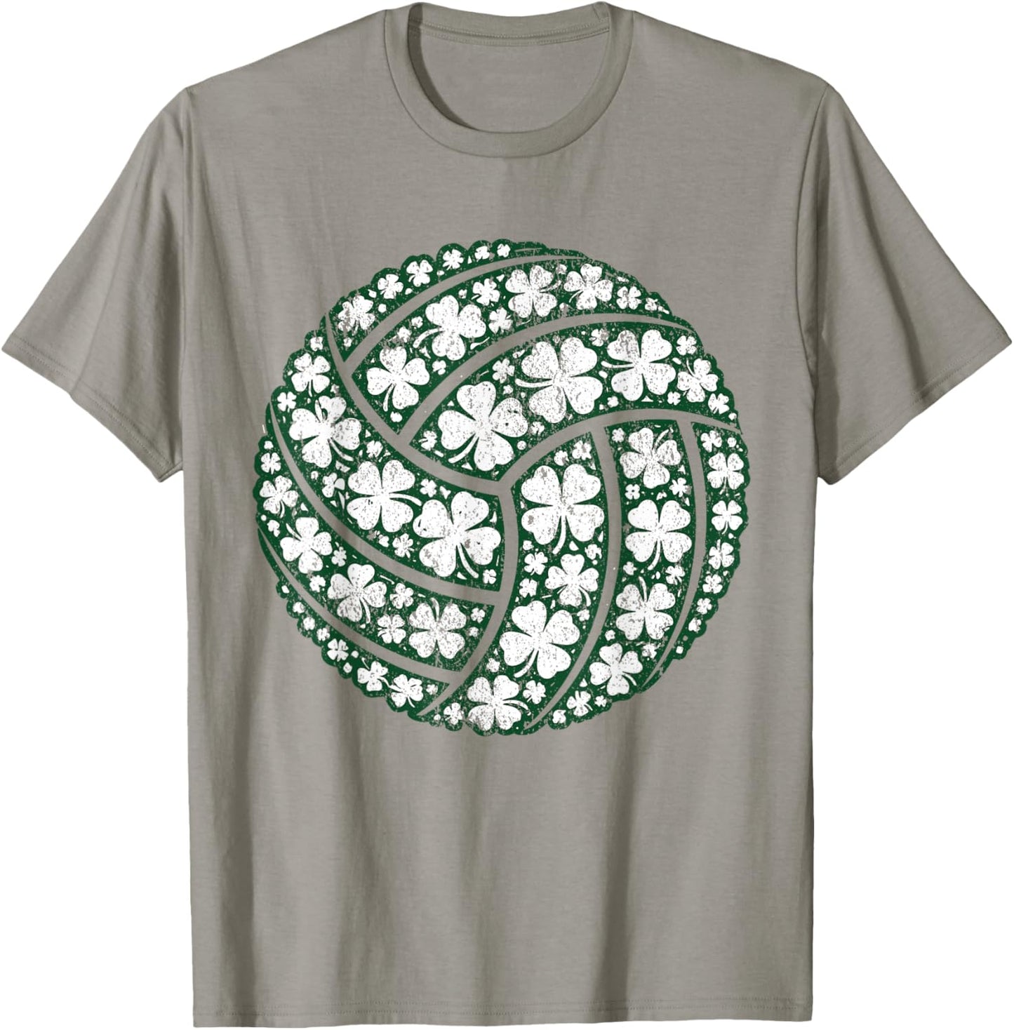 Lucky Shamrock Volleyball St Patrick’s Day T-Shirt - T-Shirt | Sand