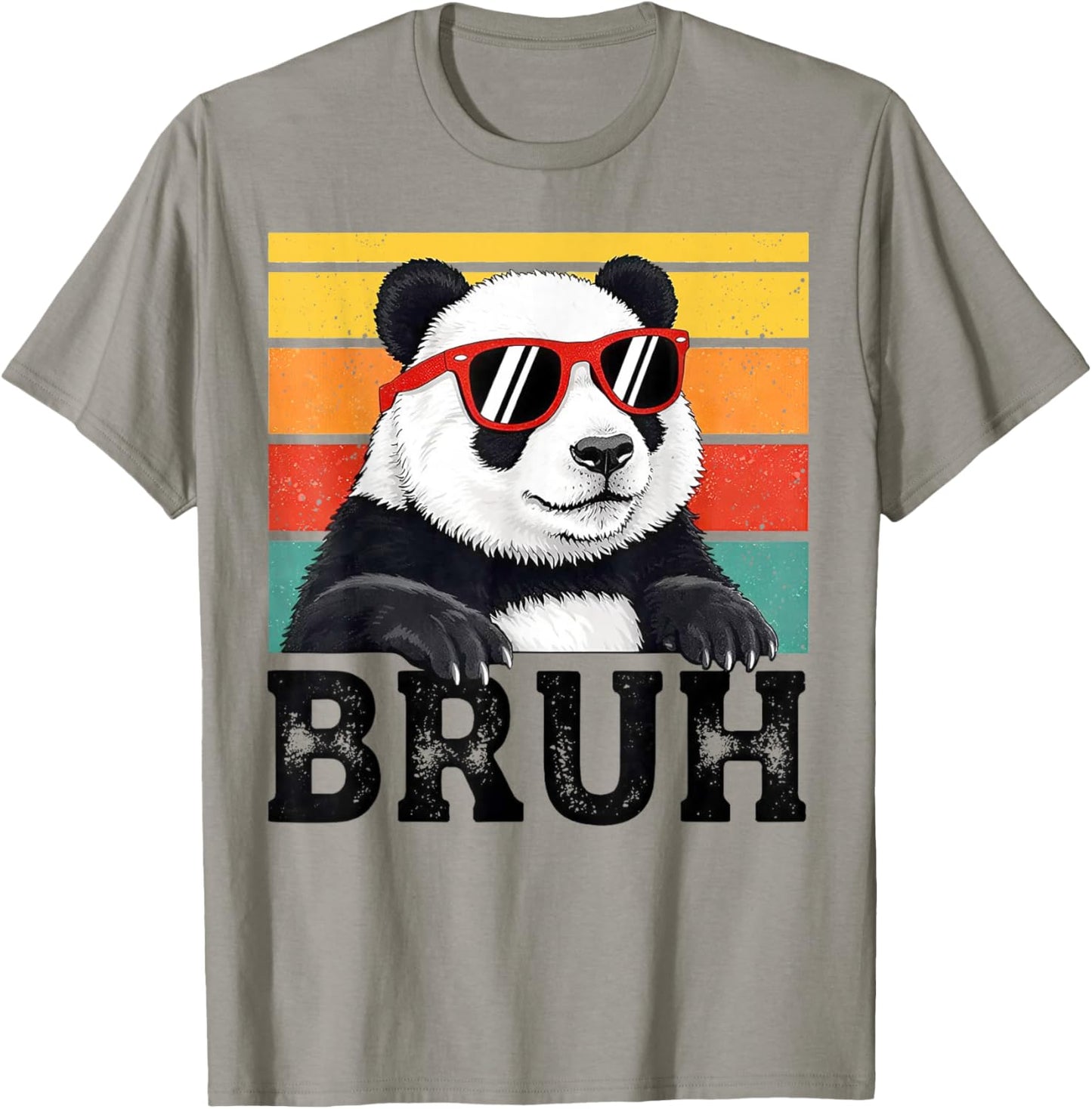 Cool Bruh Panda Men Women Kids Teens Funny Panda Lover T-Shirt - T-Shirt | Sand