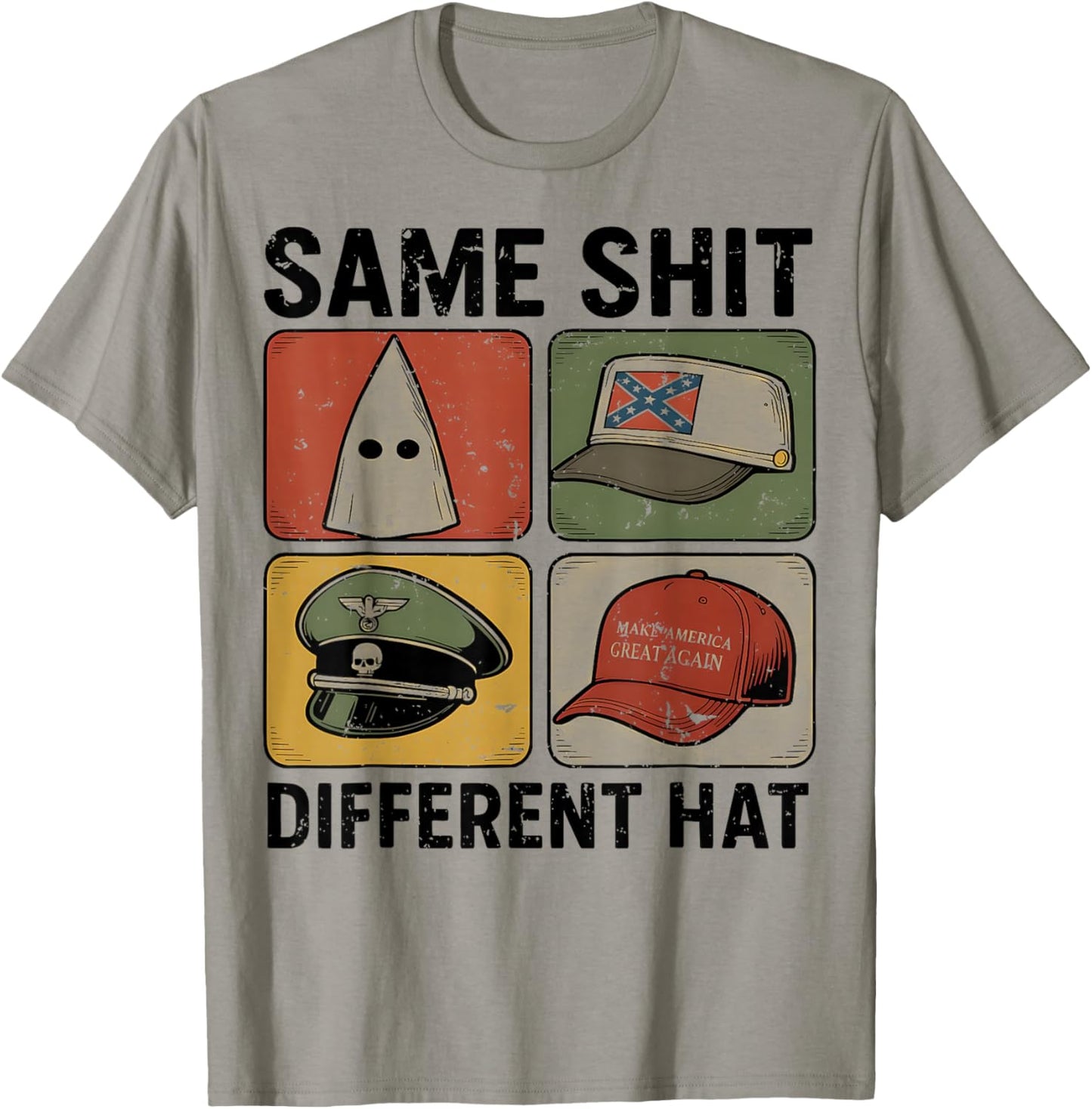 Funny Design Same Shit Different Hat Art Women Retro T-Shirt - T-Shirt | Sand