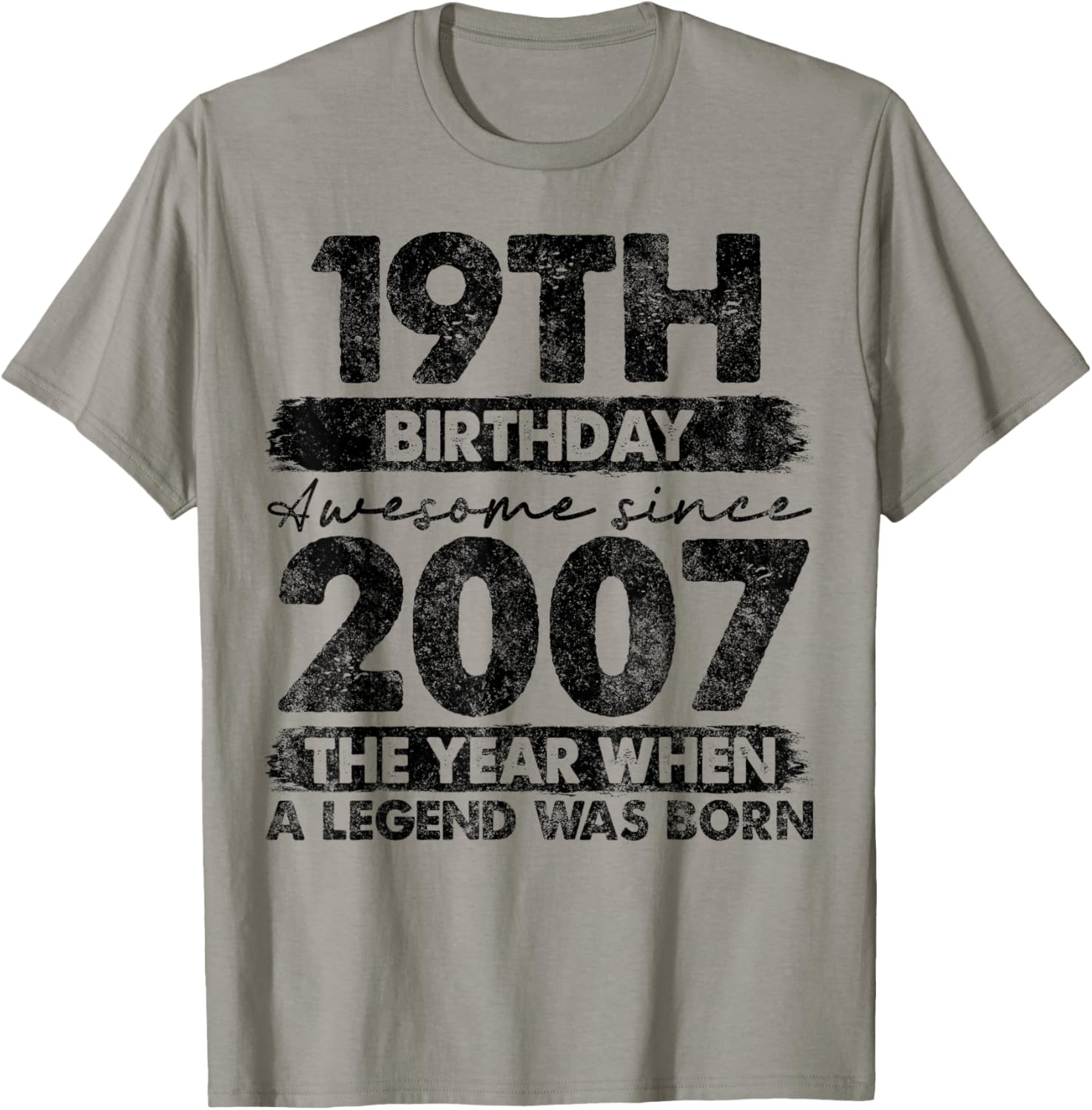 19 Year Old Gifts Vintage 2007 Limited Edition 19th Birthday T-Shirt - T-Shirt | Sand