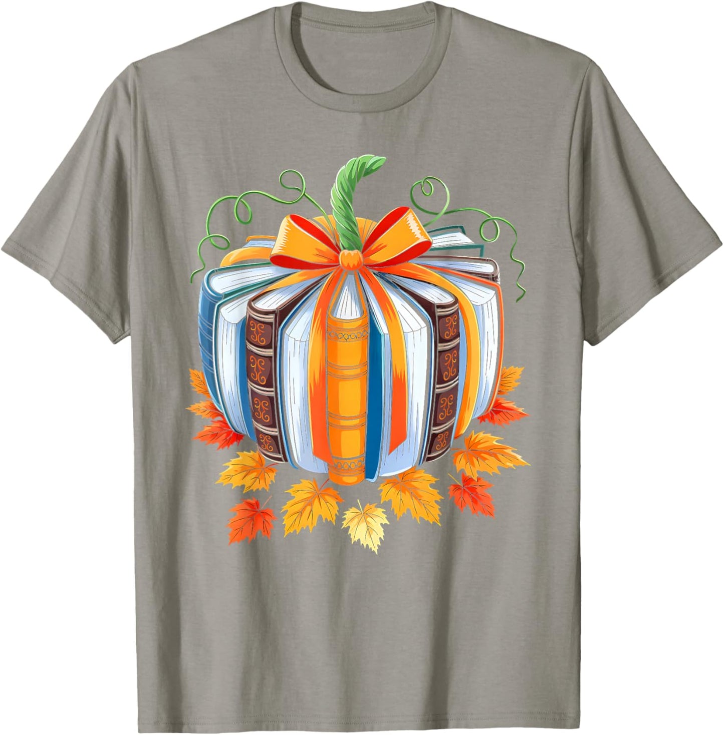 Fall Book Shirt Pumpkin Season Teacher Halloween Costume T-Shirt - T-Shirt | Sand
