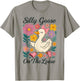Funny Silly Goose On The Loose Silly Goose Girl Kids T-Shirt - T-Shirt | Sand