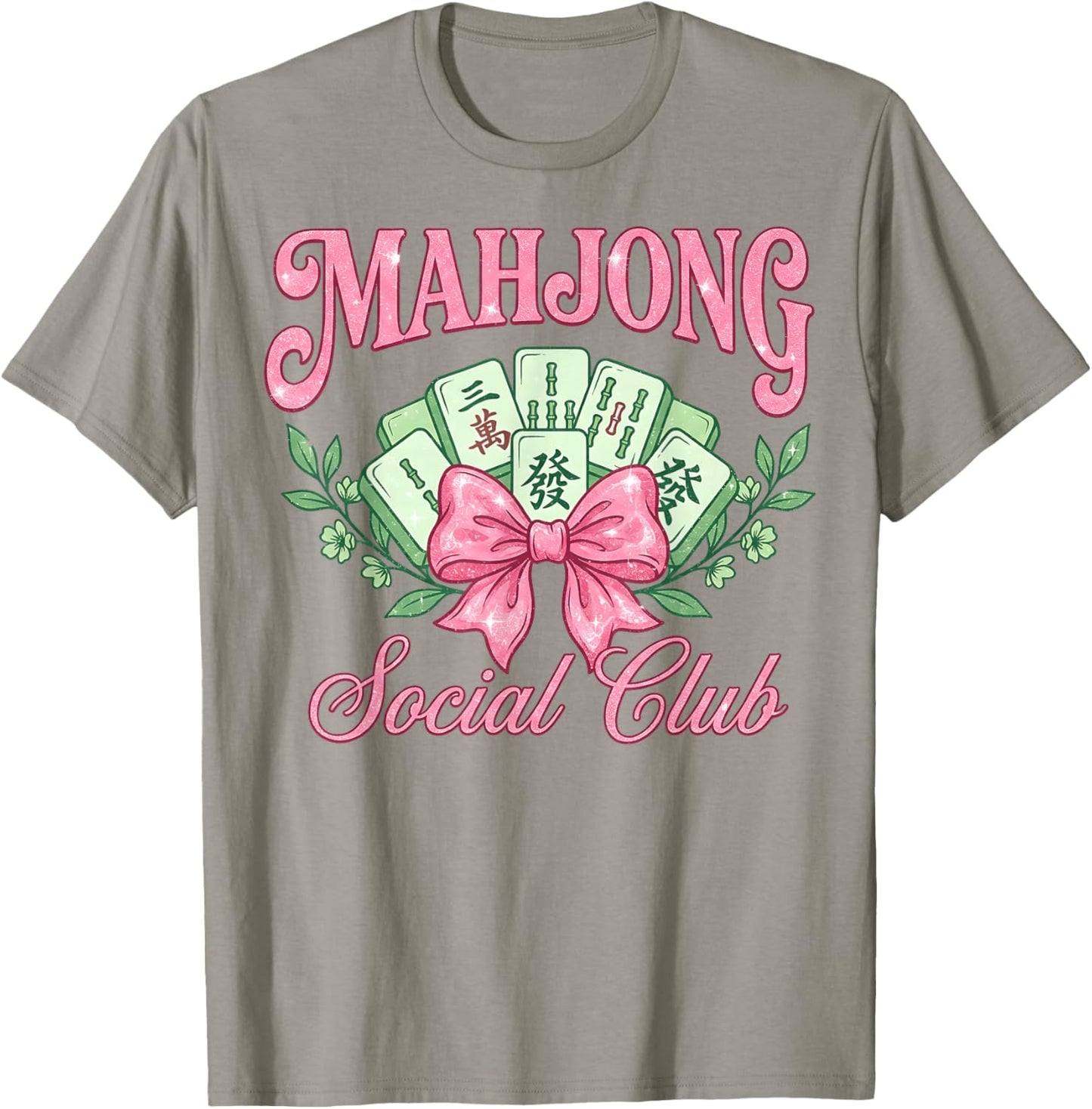 Mahjong Social Club Mahjong Love Playing Chinese Game T-Shirt - T-Shirt | Sand