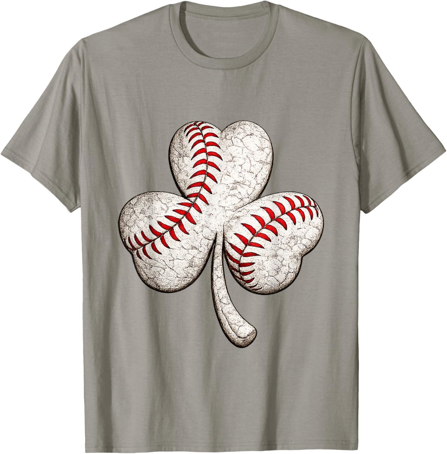 Baseball Shamrock St Patricks Day for Boys Girls Men Women T-Shirt - T-Shirt | Sand