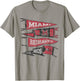 Miami University Ohio Redhawks Distressed Pennants T-Shirt - T-Shirt | Sand