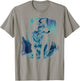 White Wolf Arctic Wolves Animal Lover Northern Lights T-Shirt - T-Shirt | Sand