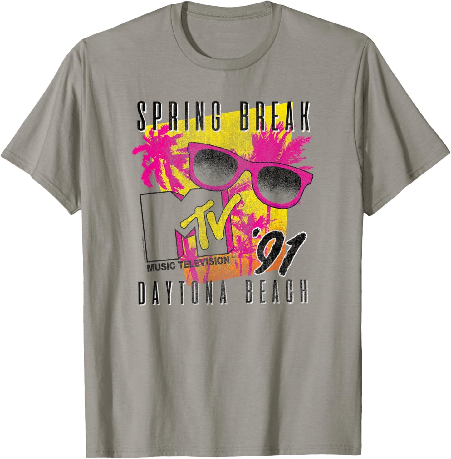 MTV Spring Break Retro Daytona Beach Shades Vintage TV T-Shirt - T-Shirt | Sand