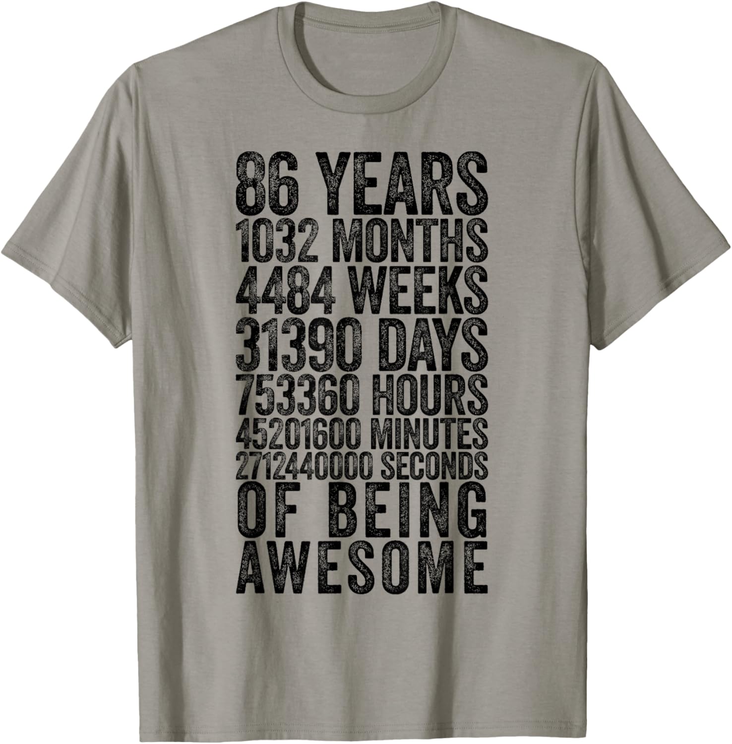 Funny 86th Birthday Shirt Old Meter Funny 86 Year Old Gifts T-Shirt - T-Shirt | Sand