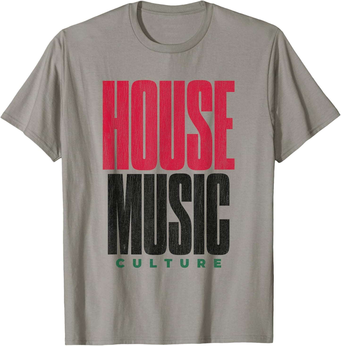 House Music Culture - EDM DJ Distressed T-Shirt - T-Shirt | Sand