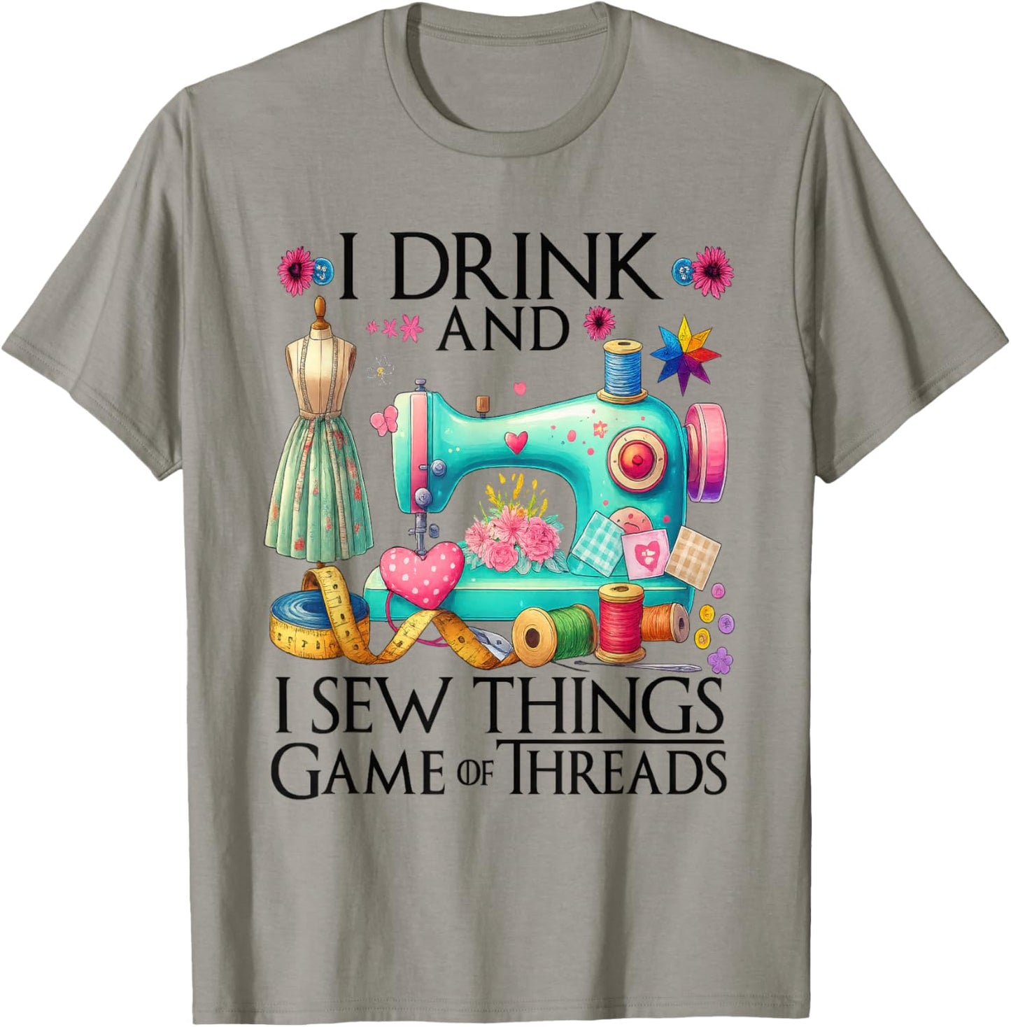 Funny Quilting Art Quilting Sewing Lover Quilter T-Shirt - T-Shirt | Sand