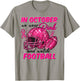 Breast Cancer Shirts Women in October We Wear Pink Football T-Shirt - T-Shirt | Sand