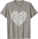 Mushroom Heart Shaped Cute Valentines Days T-Shirt - T-Shirt | Sand